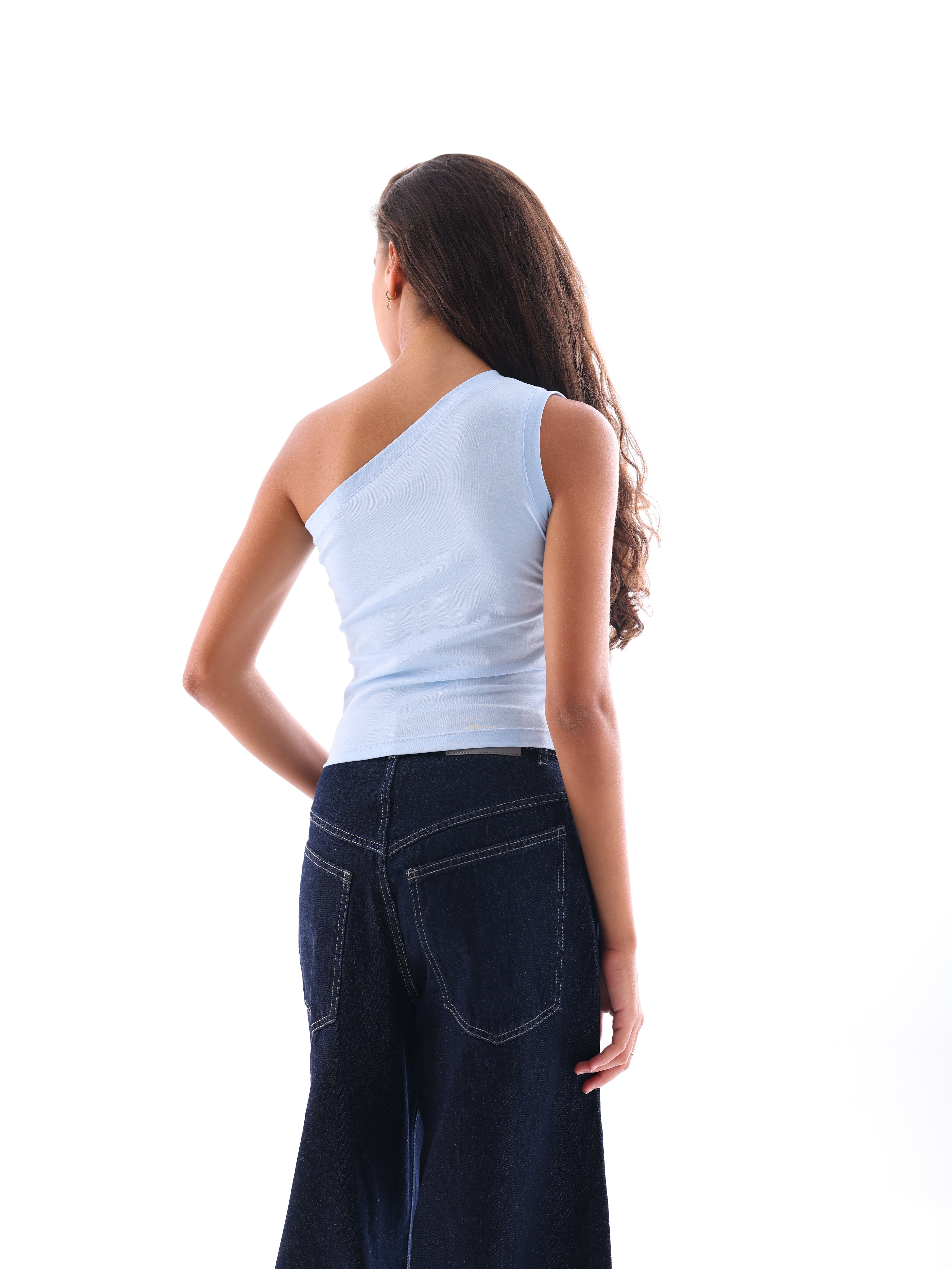 One Shoulder Basic Top