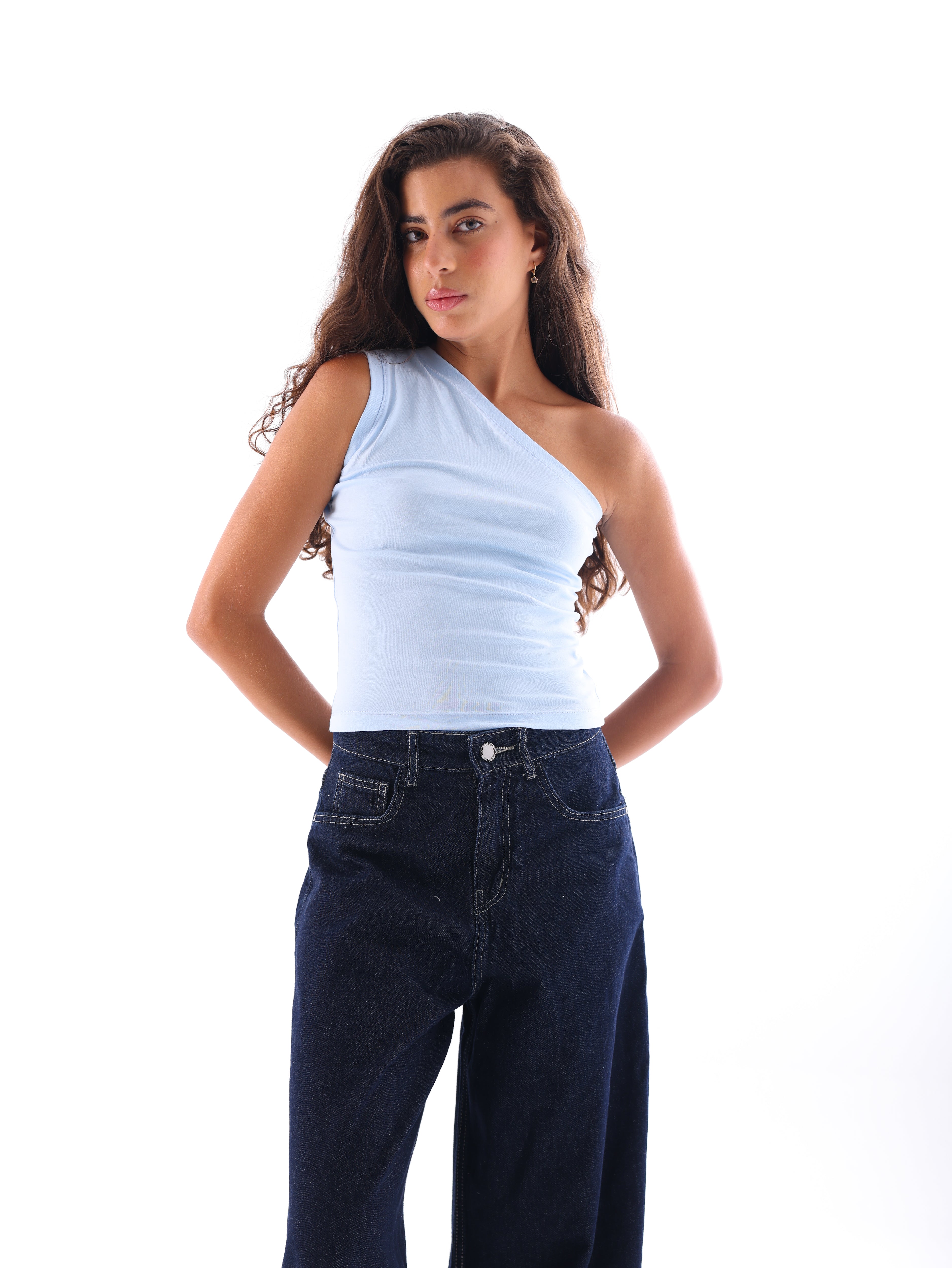 One Shoulder Basic Top