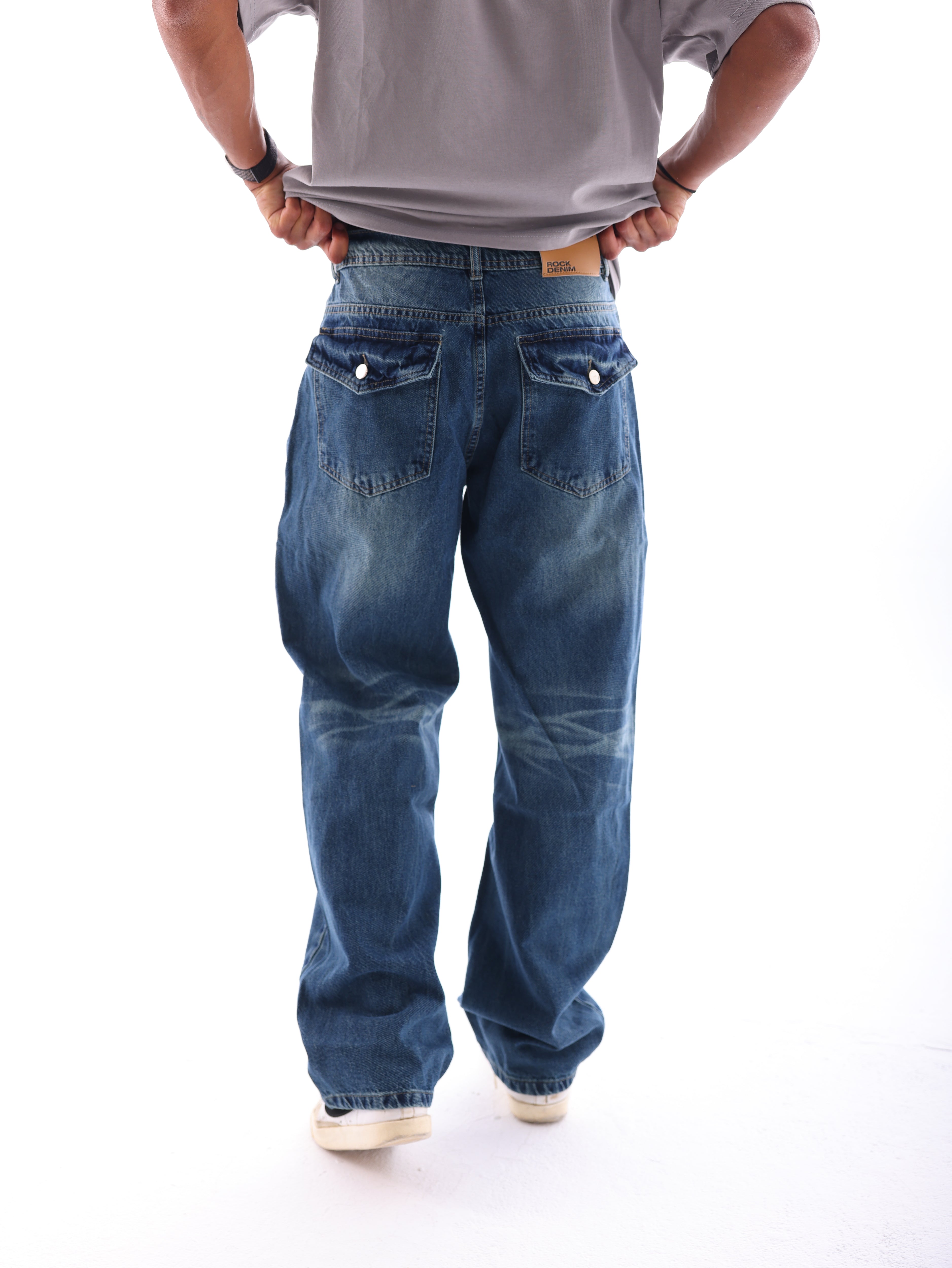 The Denim Brush Pants