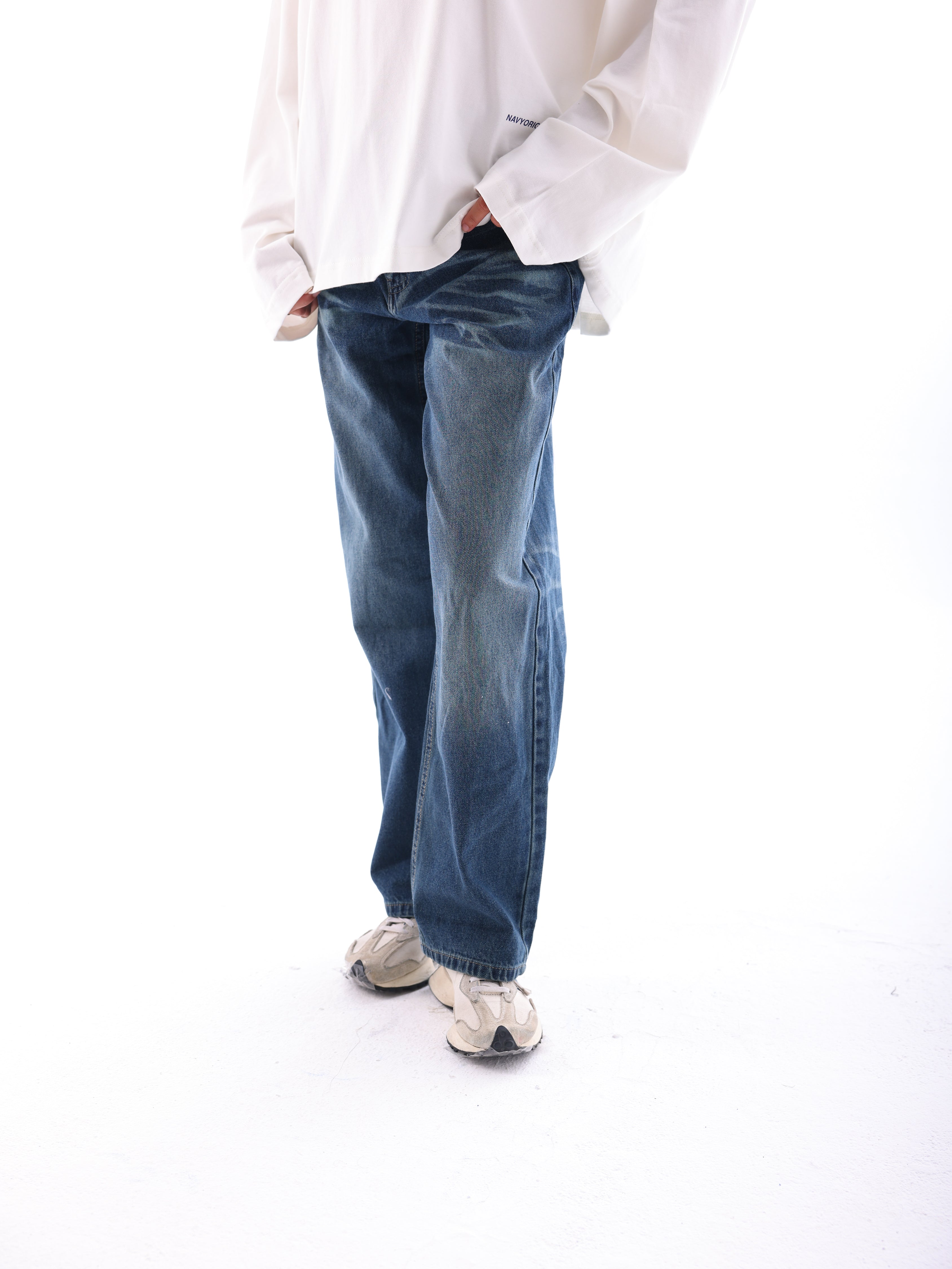 The Denim Brush Pants