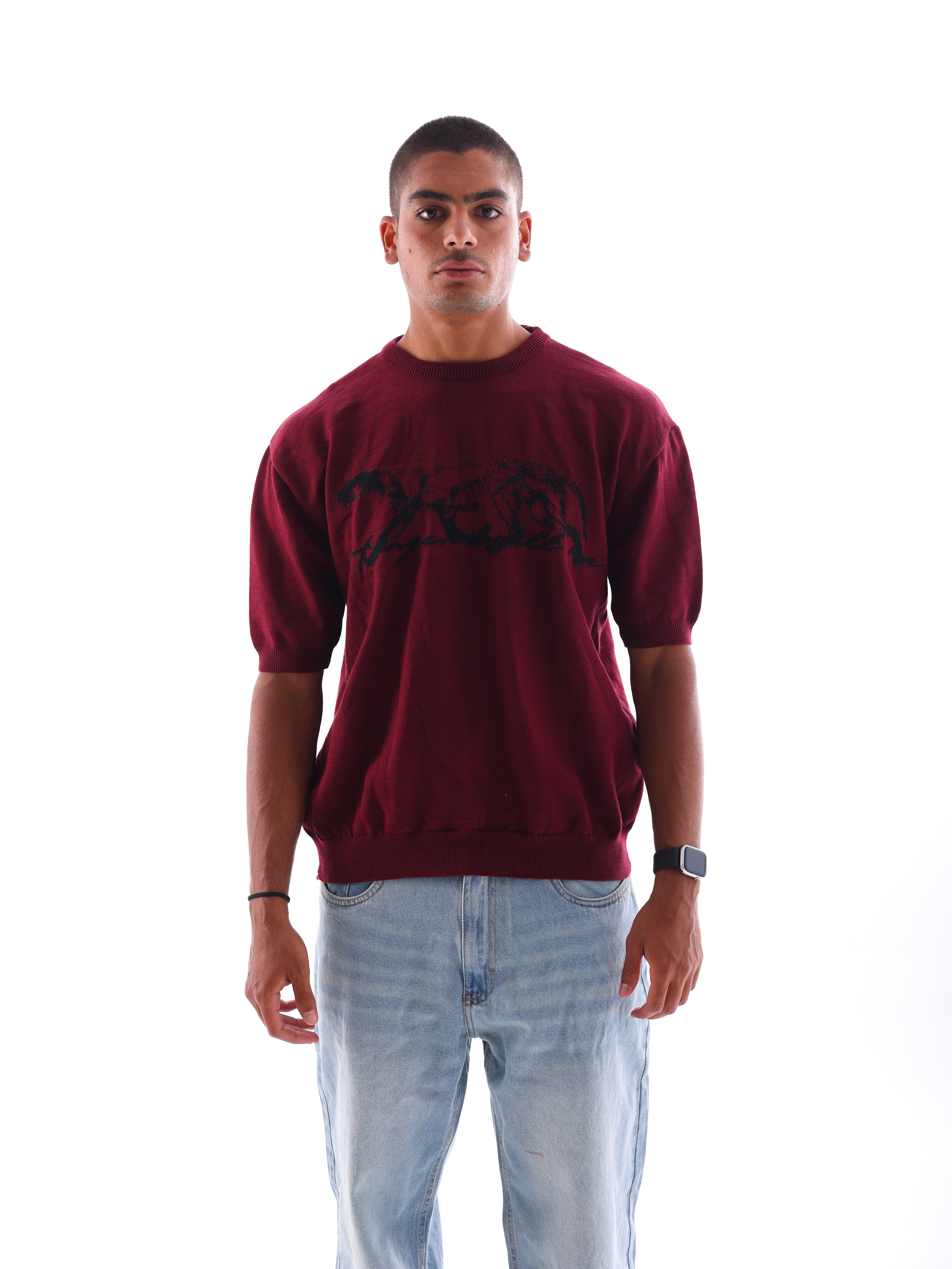 Hunger Built Me Round Knitted T-Shirt