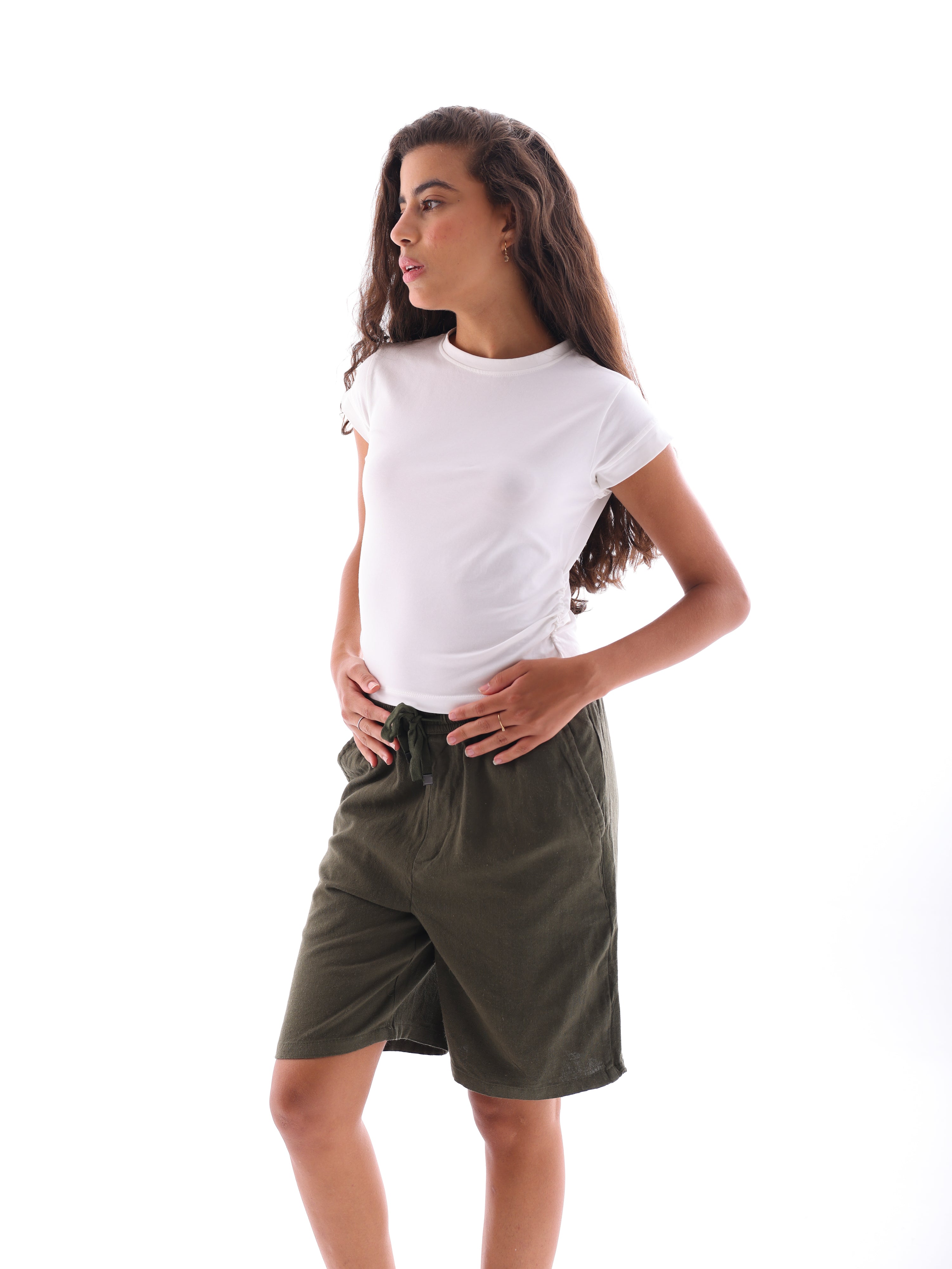 Drape Cropped T-Shirt