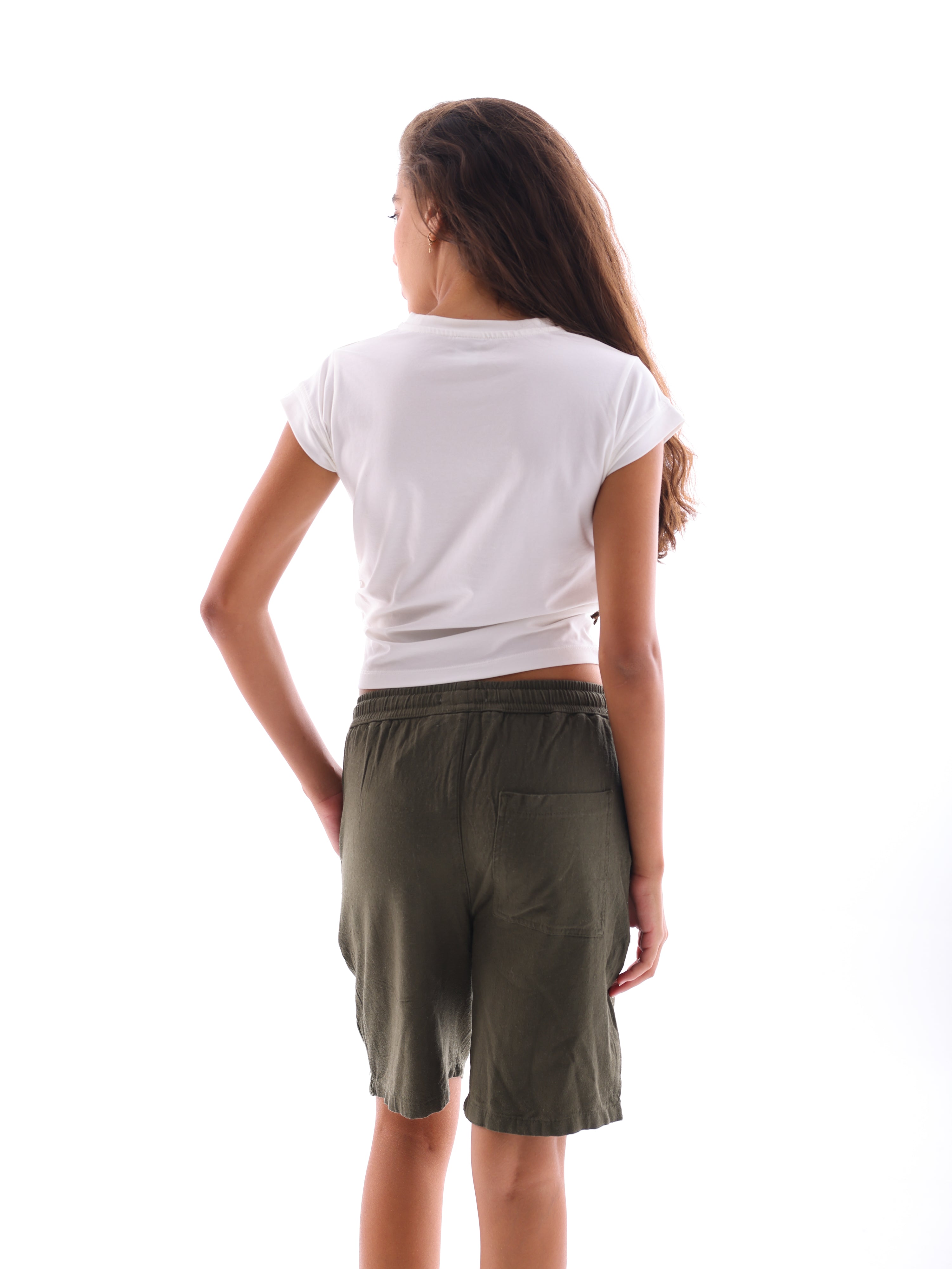 Drape Cropped T-Shirt