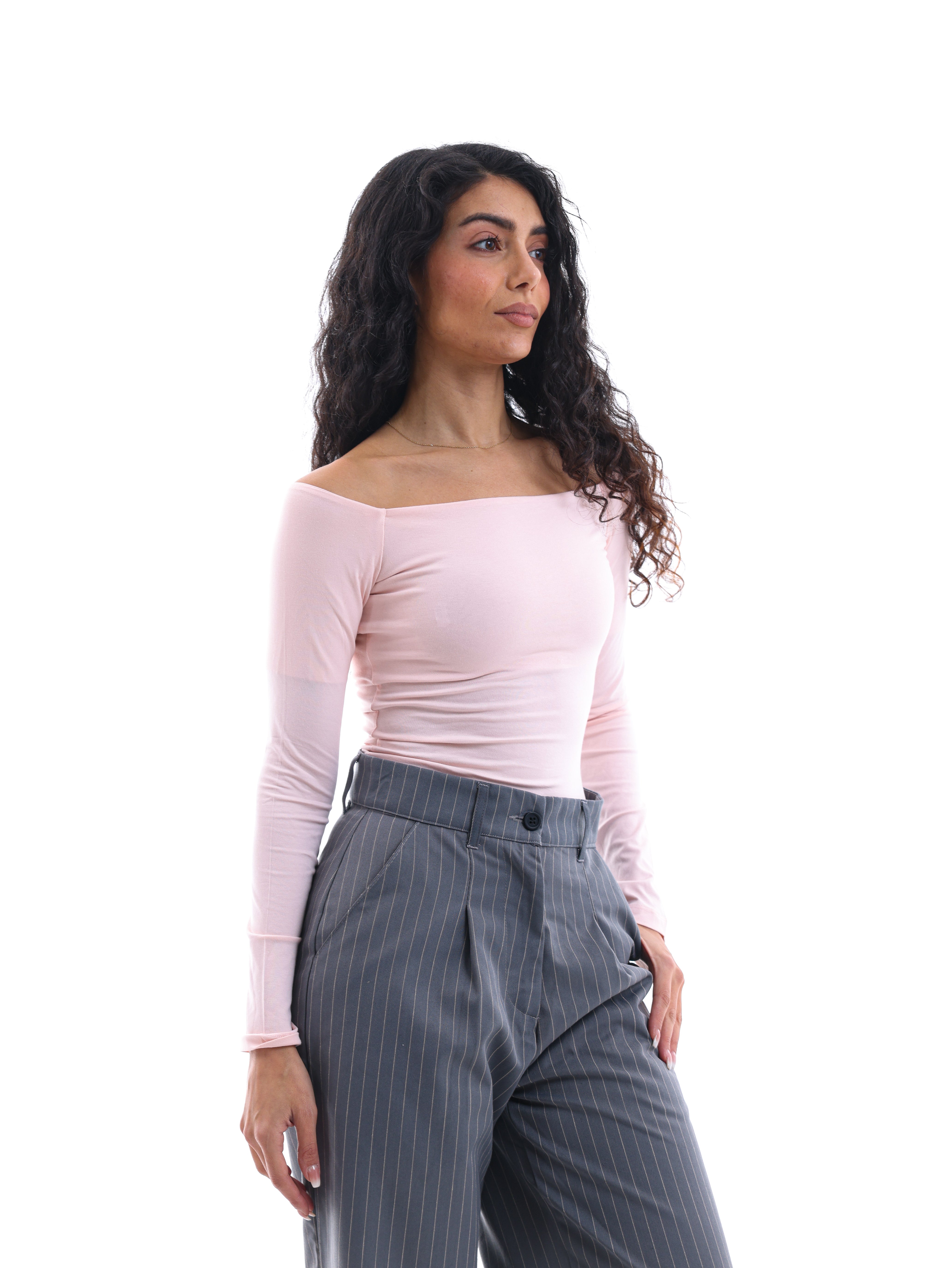 Off Shoulder Long-Sleeve Top