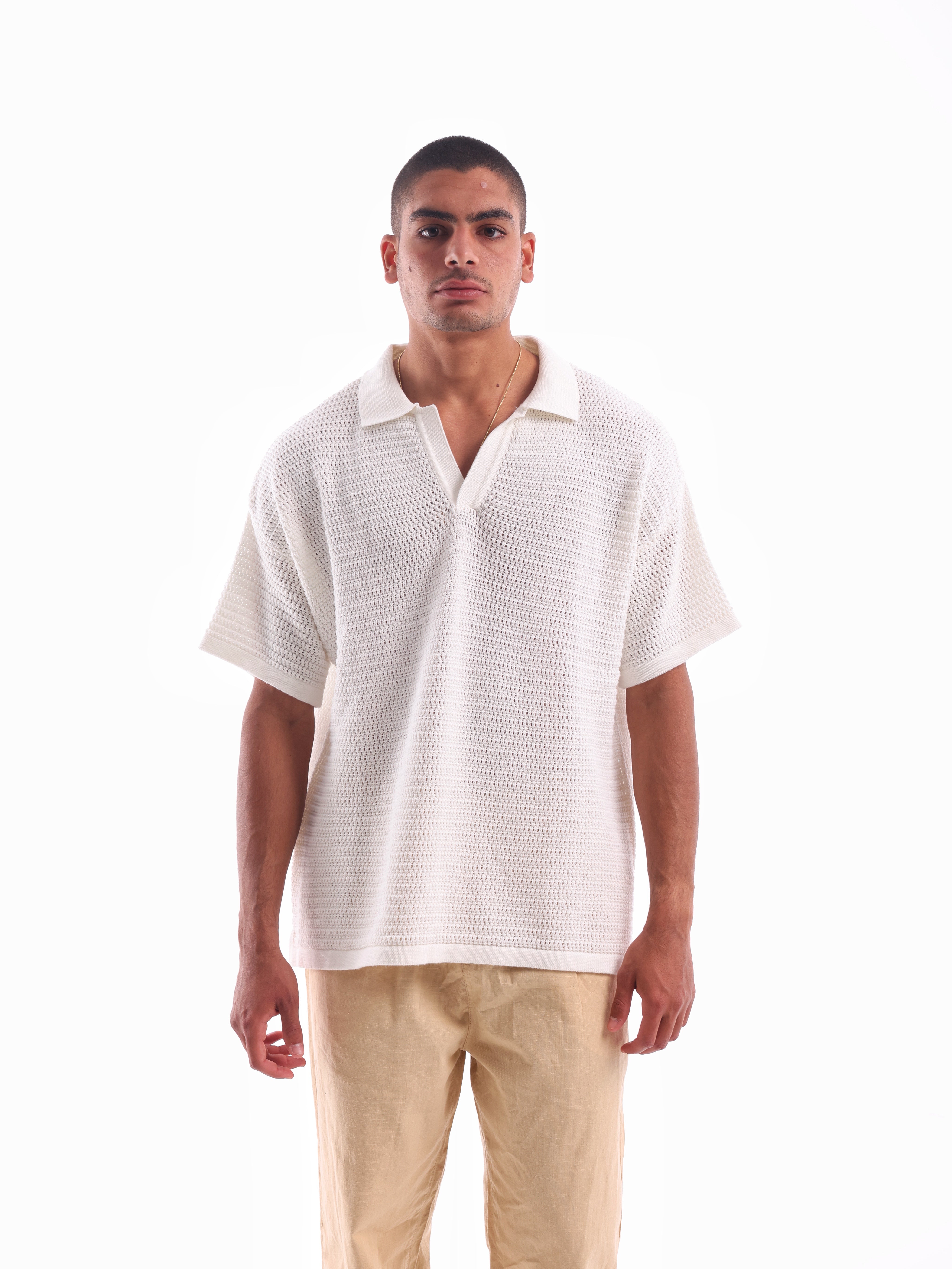 Knitted Men's Polo