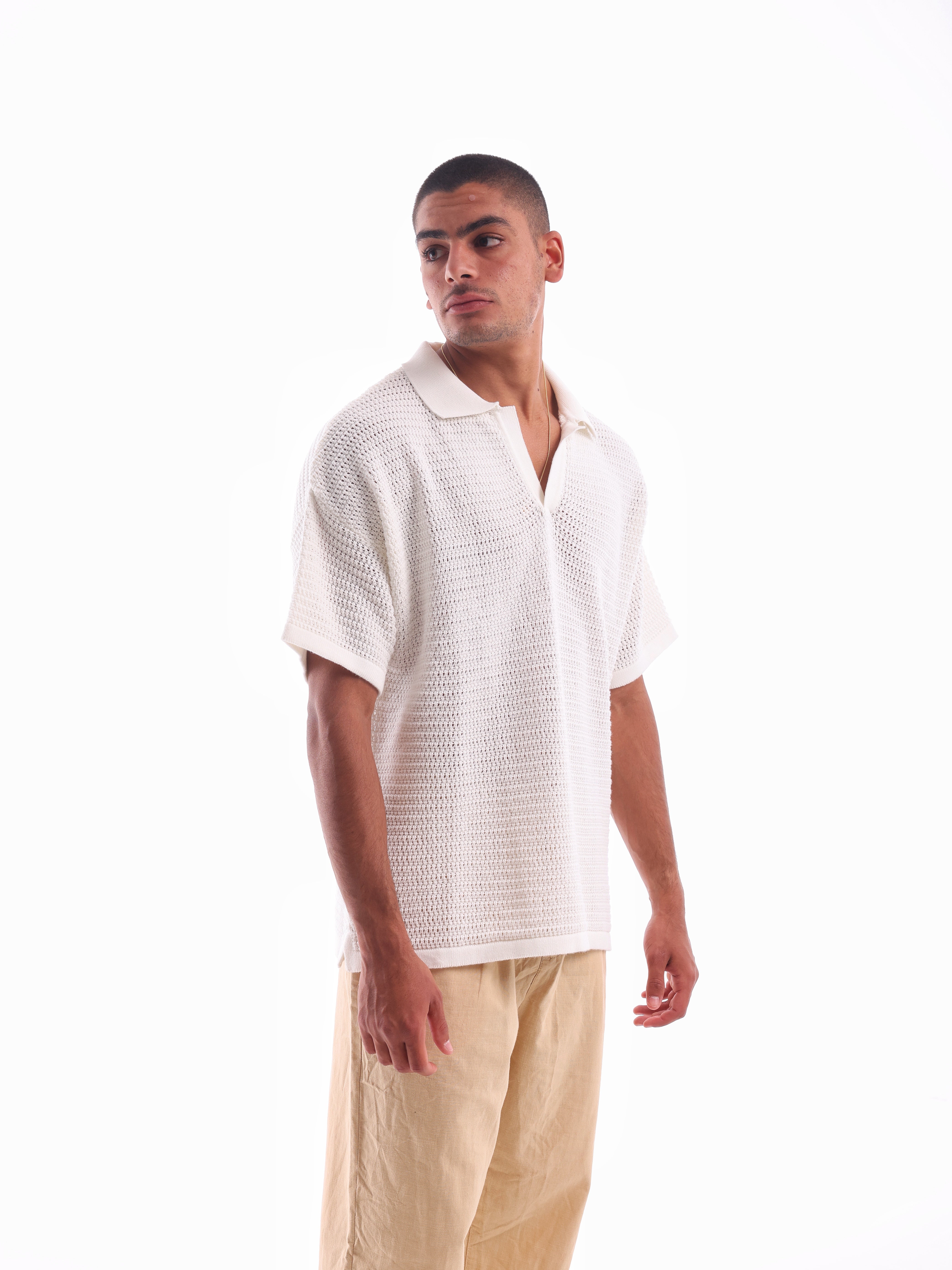 Knitted Men's Polo