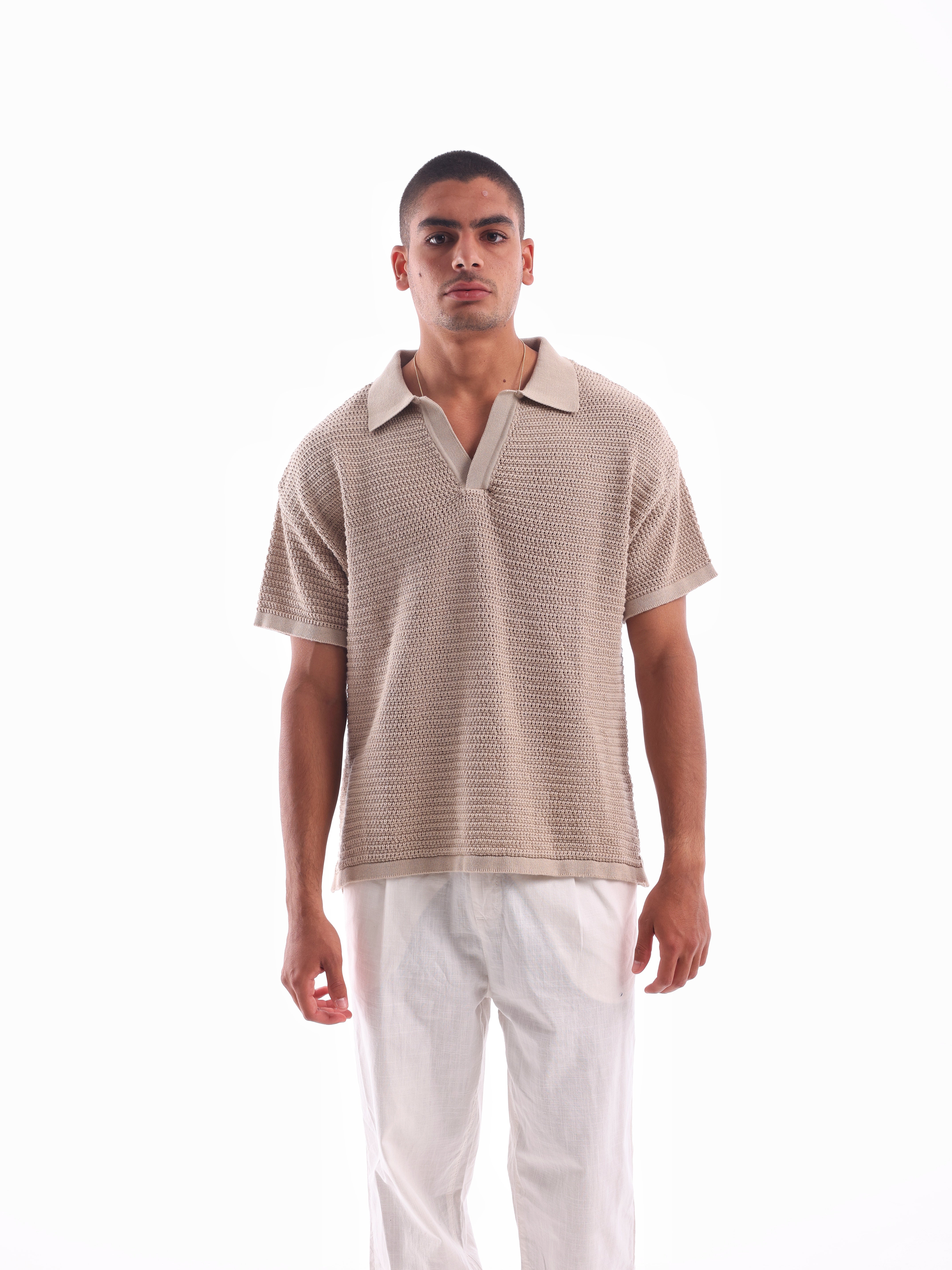 Knitted Men's Polo