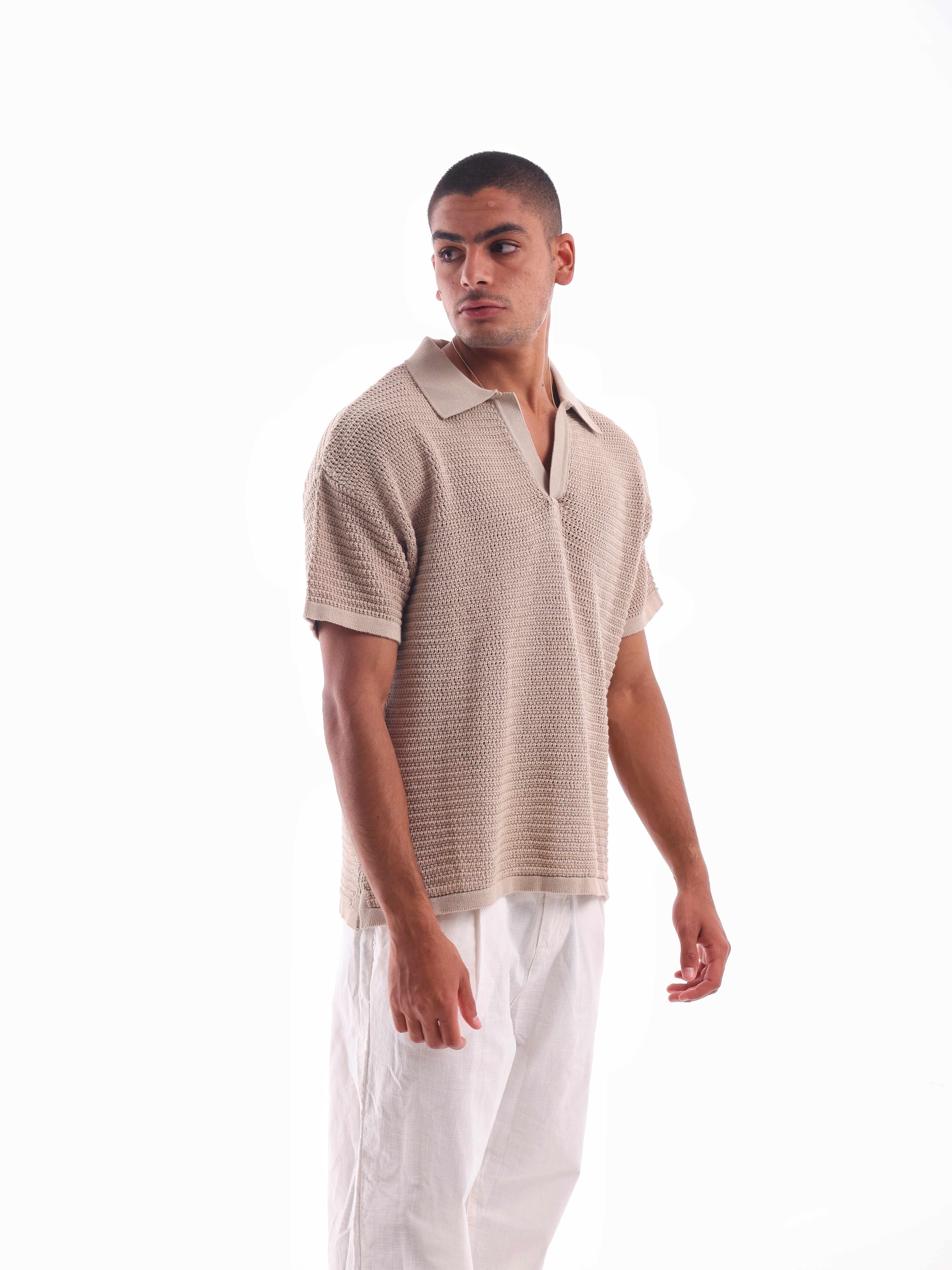 Knitted Men's Polo