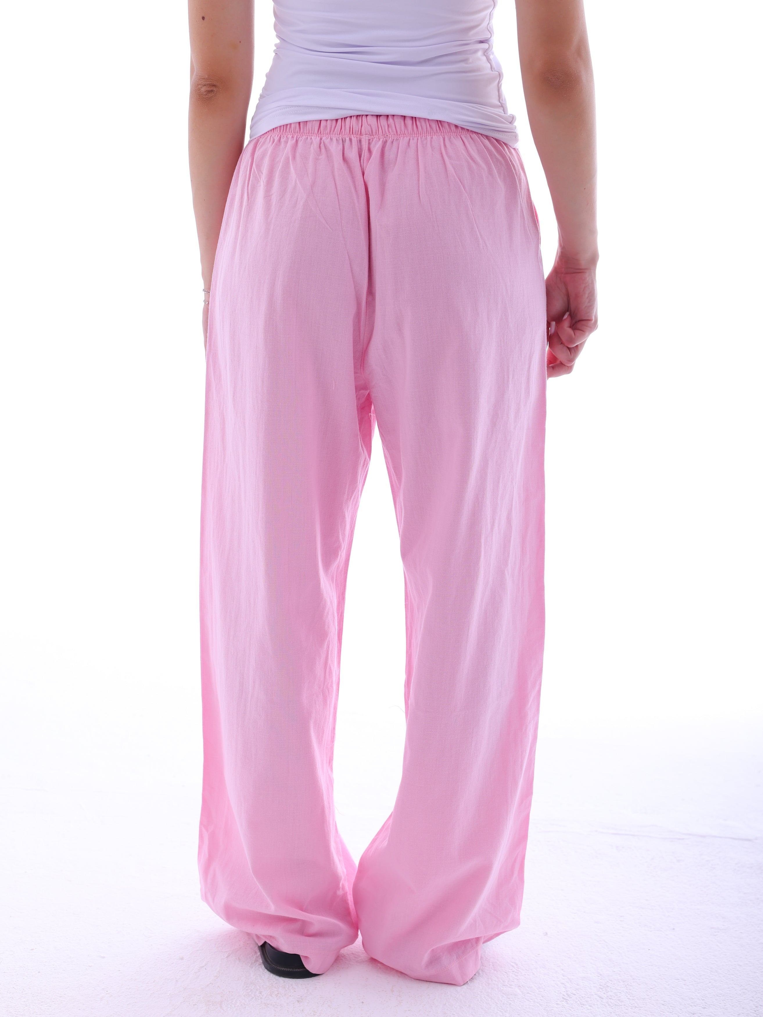 Wide-Leg Linen Trousers