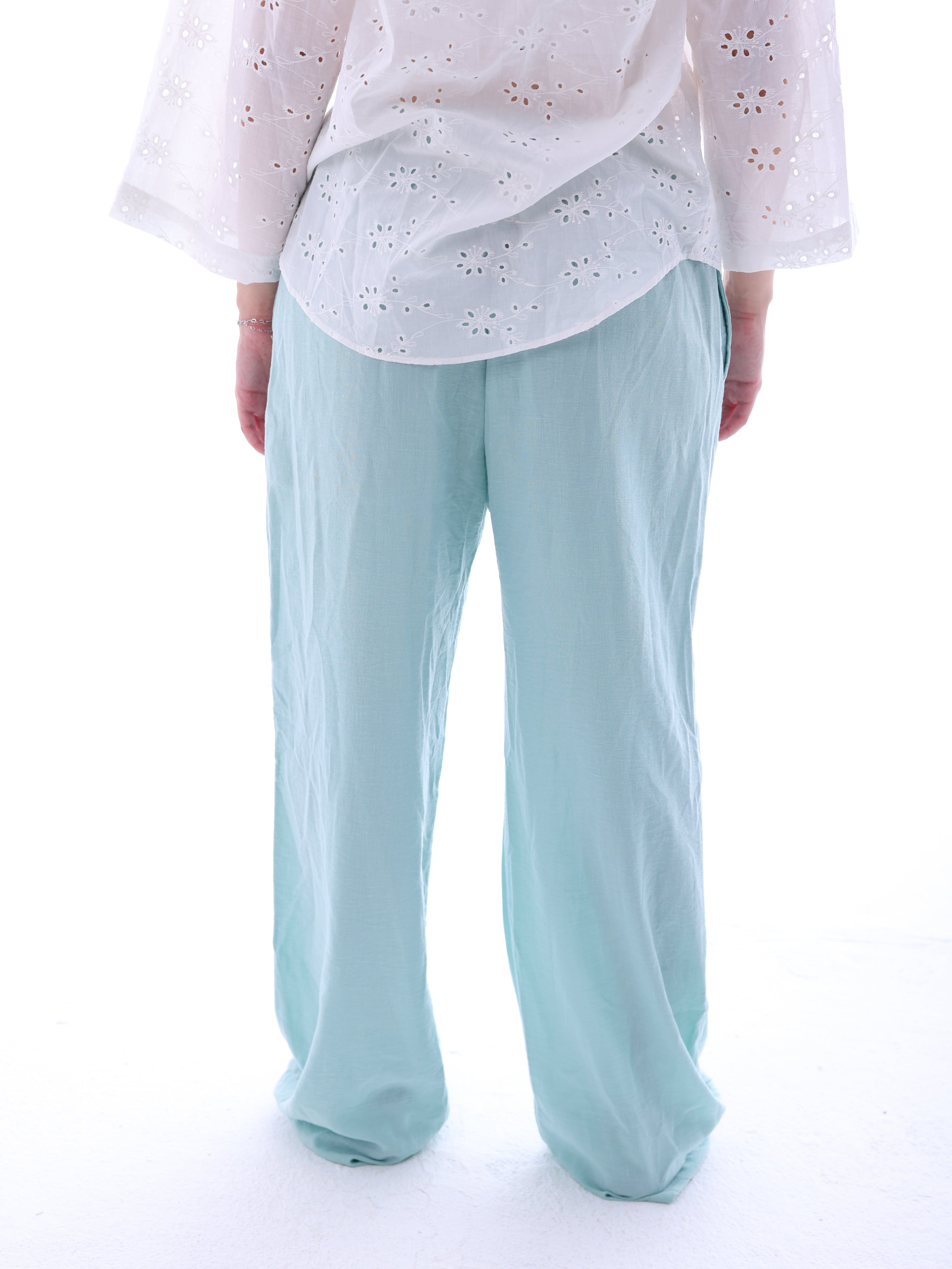 Wide-Leg Linen Pants