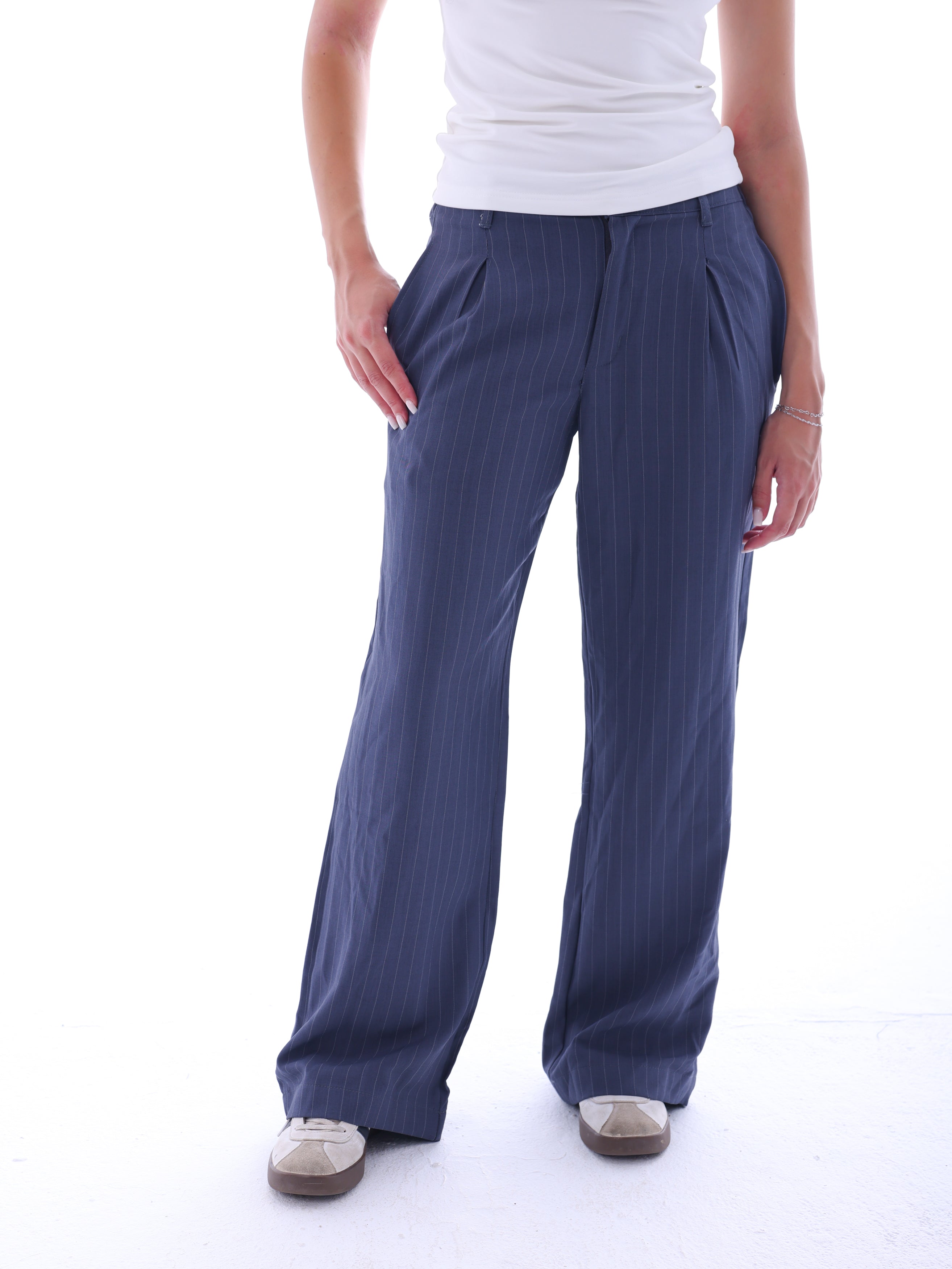 Pinstriped Pants