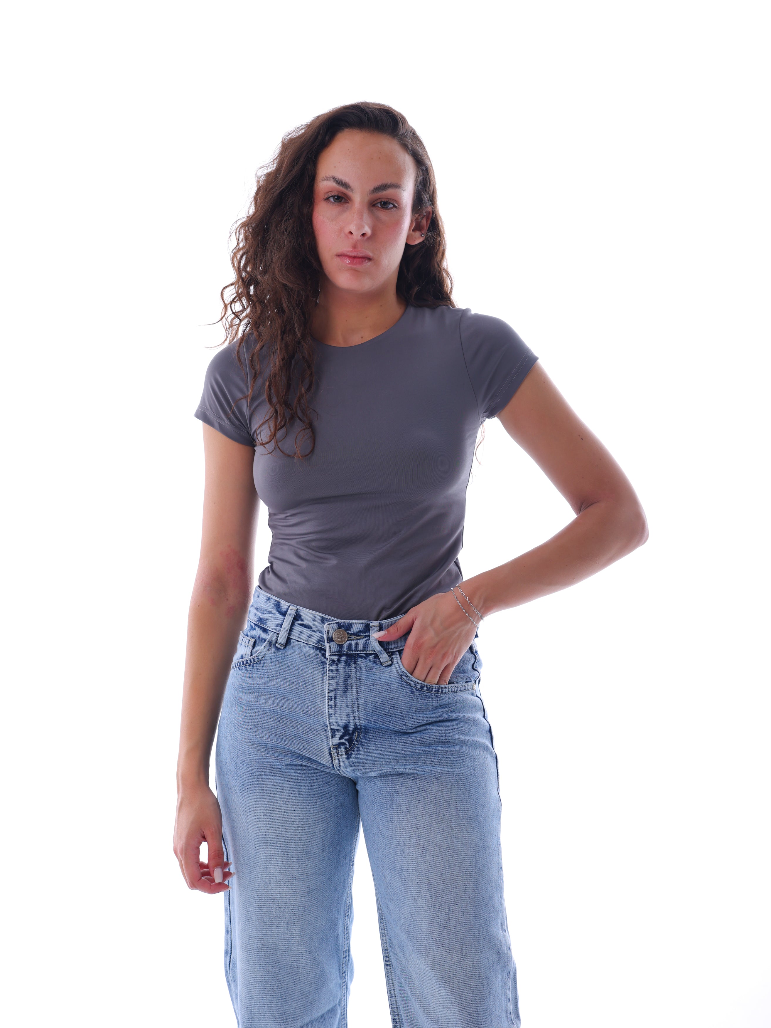 Boat Neck Short-Sleeve Bodysuit