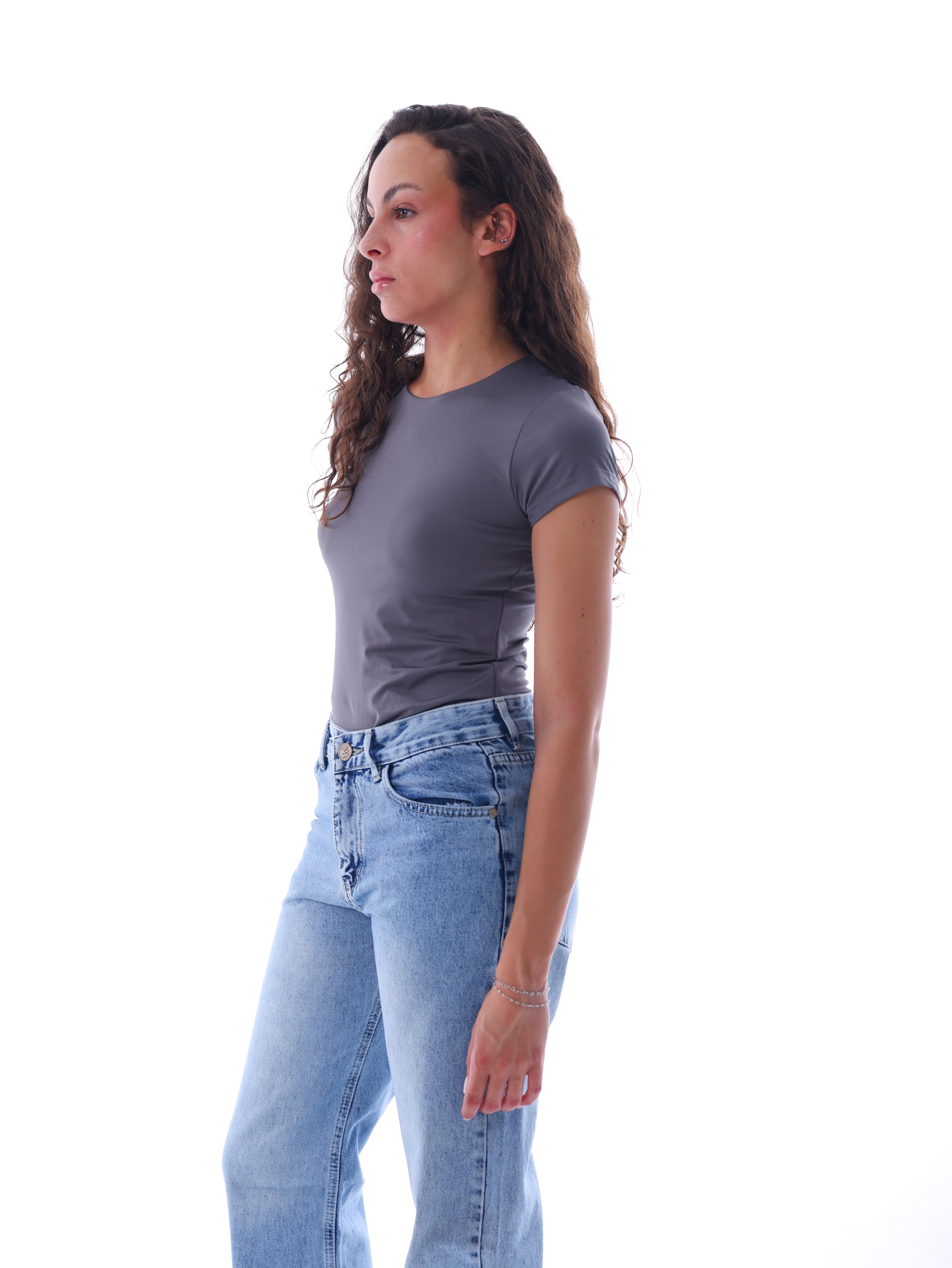 Boat Neck Short-Sleeve Bodysuit