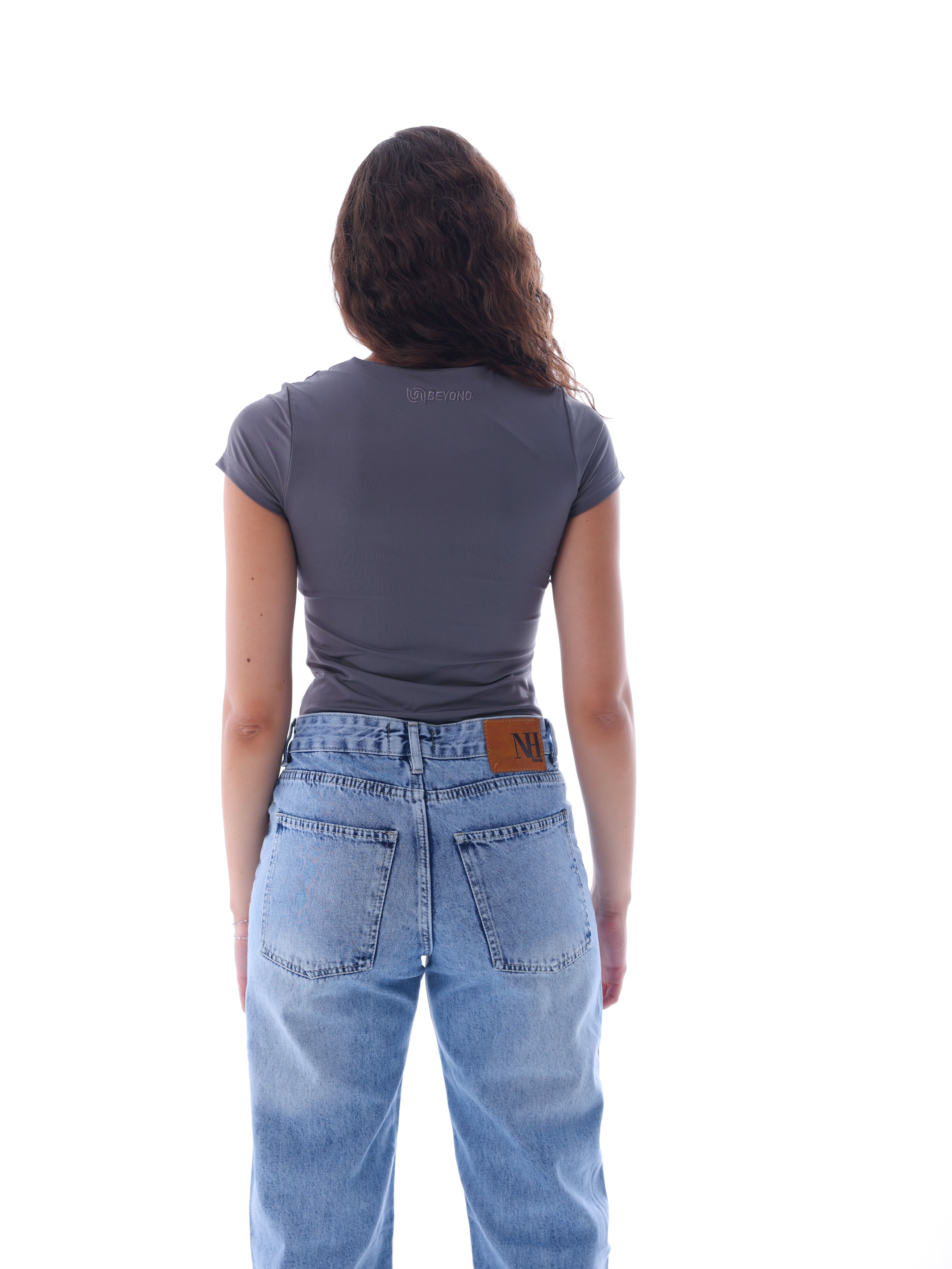 Boat Neck Short-Sleeve Bodysuit