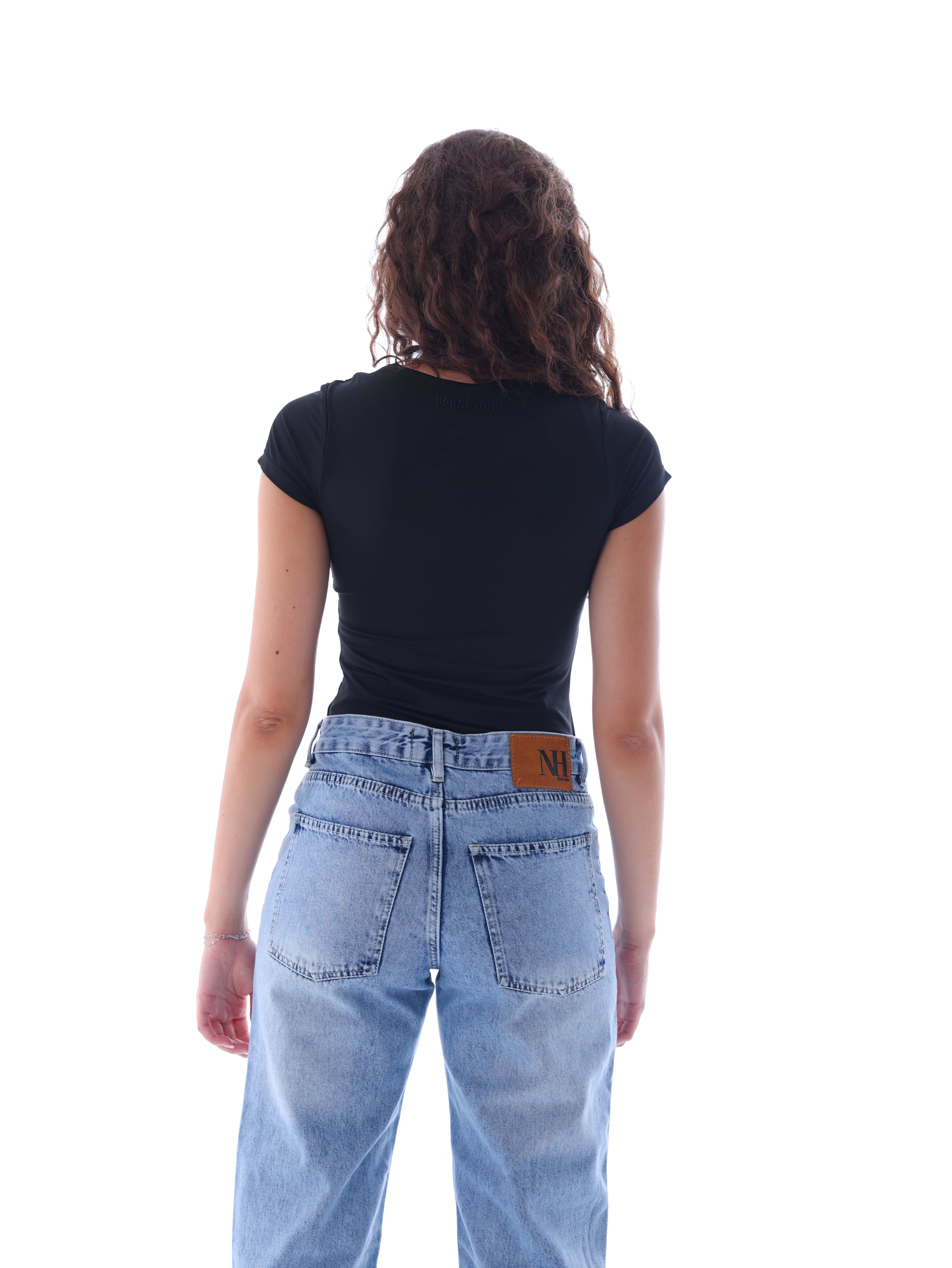 Boat Neck Short-Sleeve Bodysuit