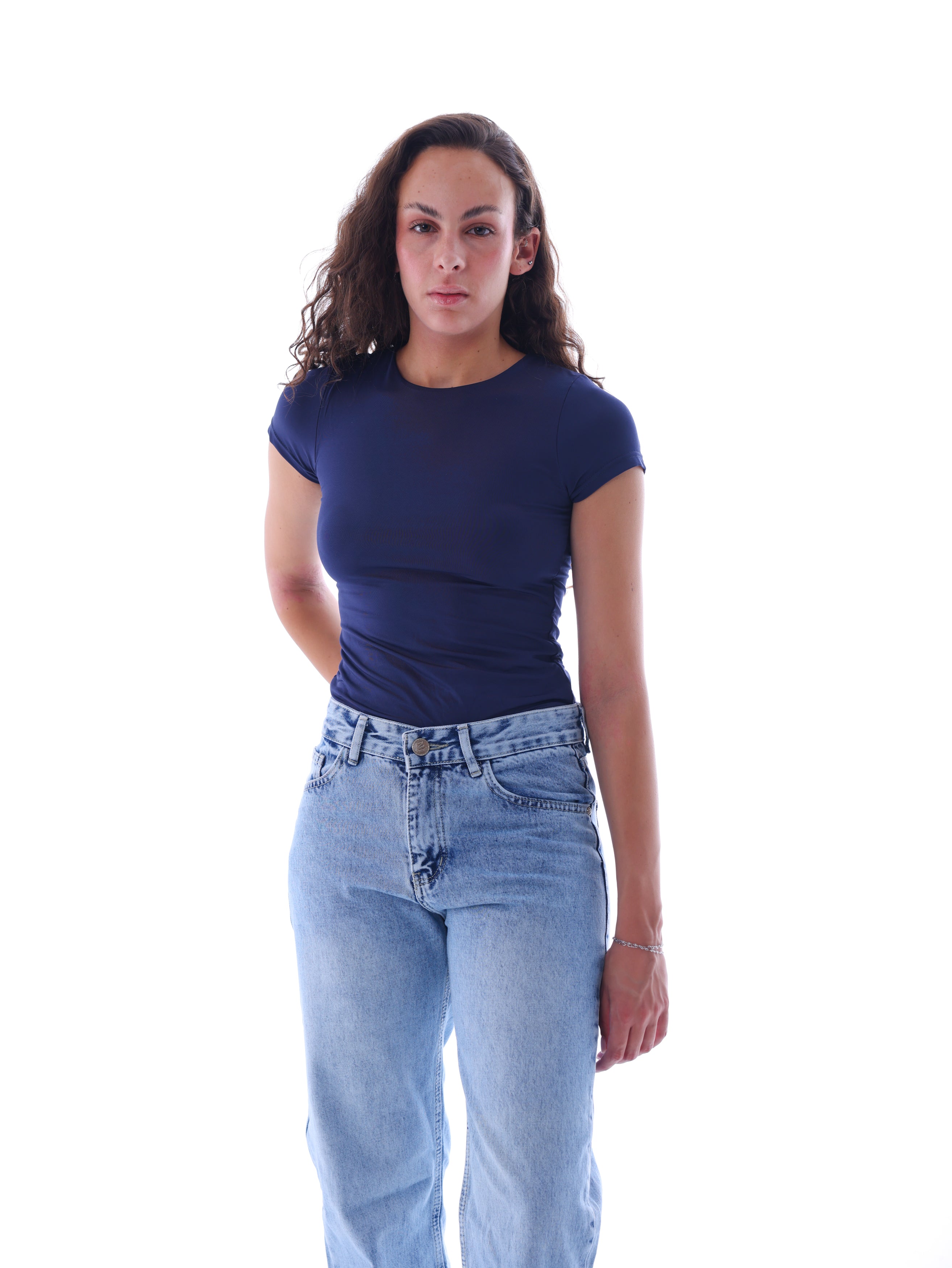 Boat Neck Short-Sleeve Bodysuit