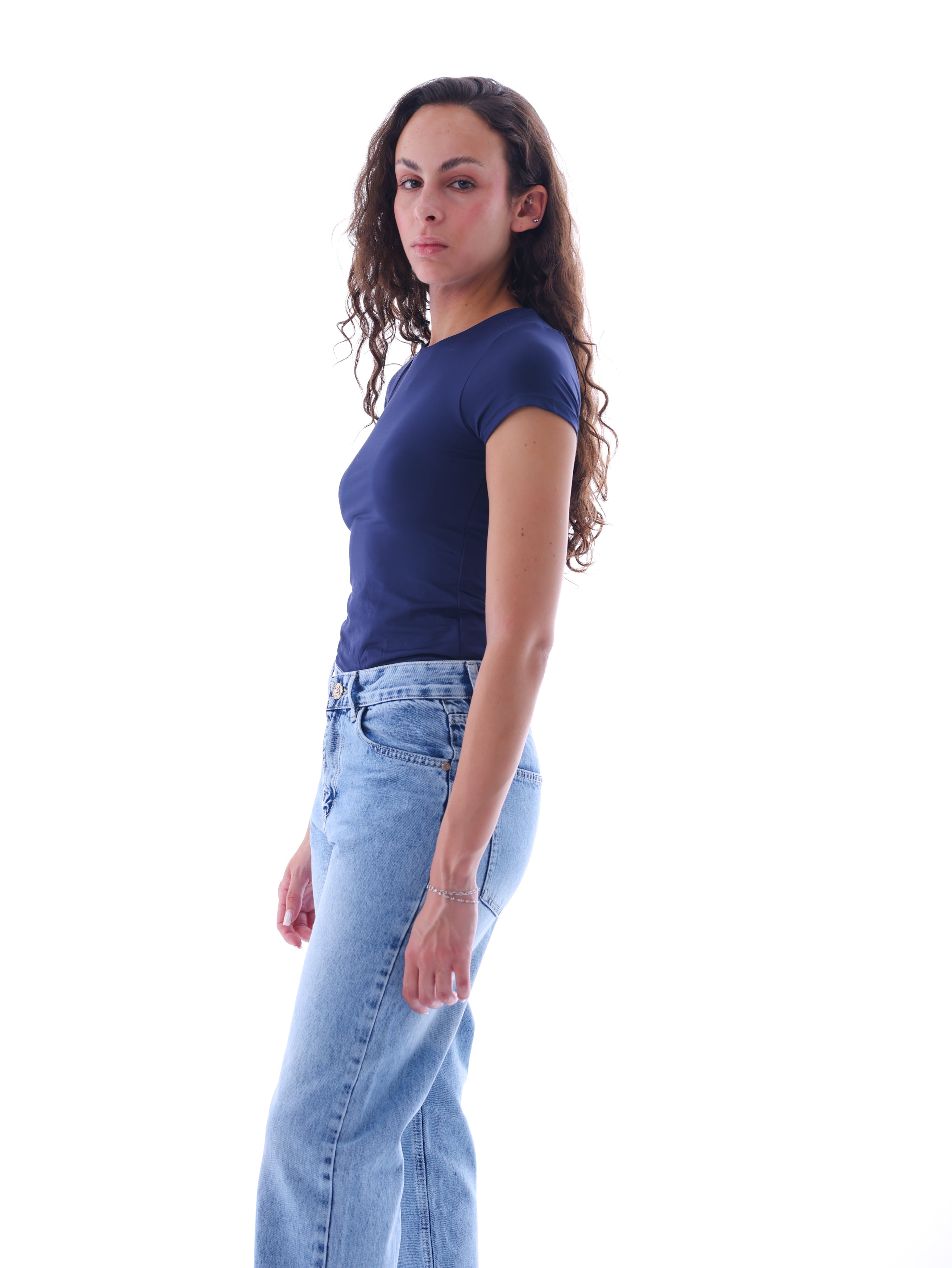 Boat Neck Short-Sleeve Bodysuit