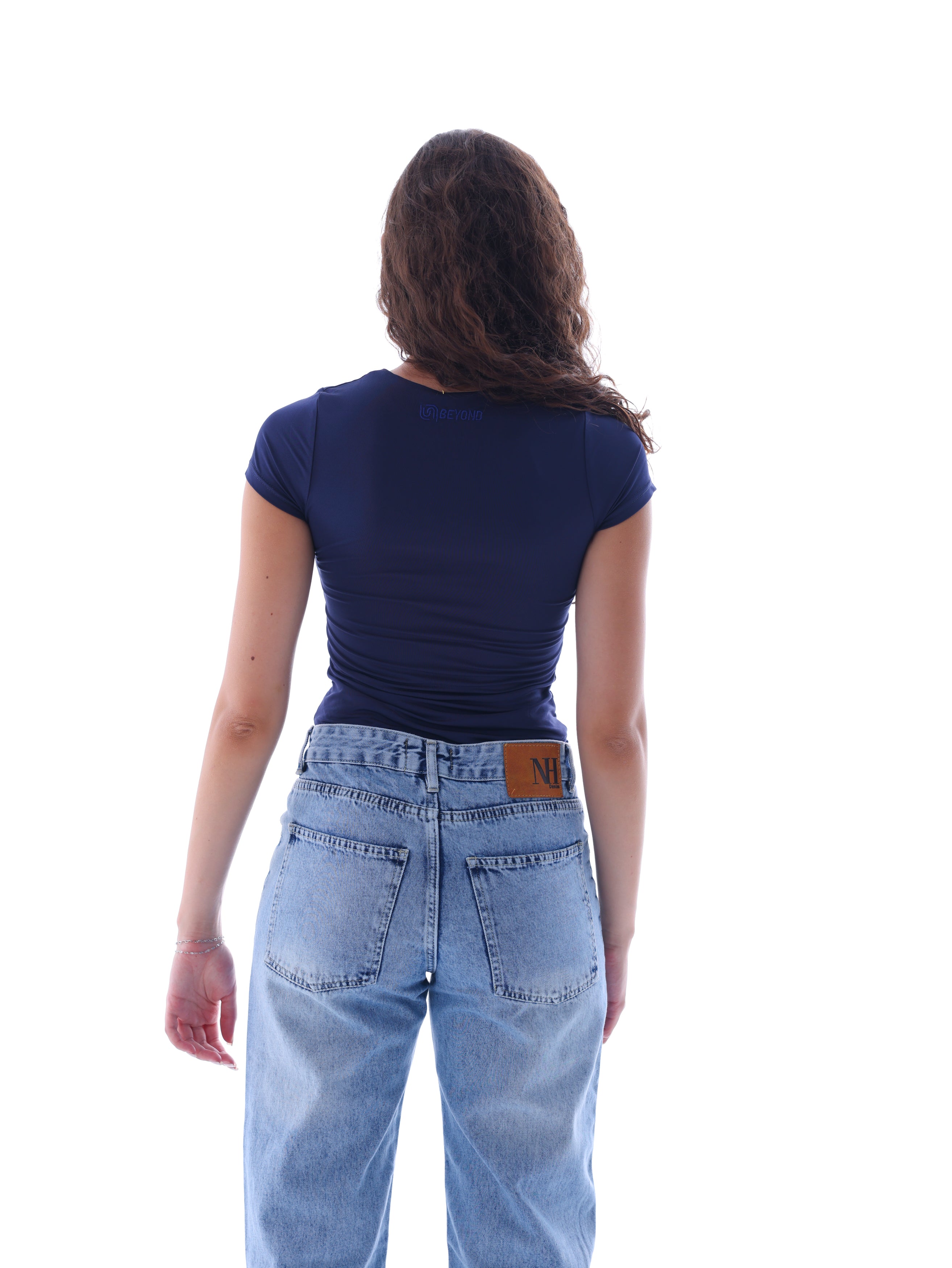 Boat Neck Short-Sleeve Bodysuit