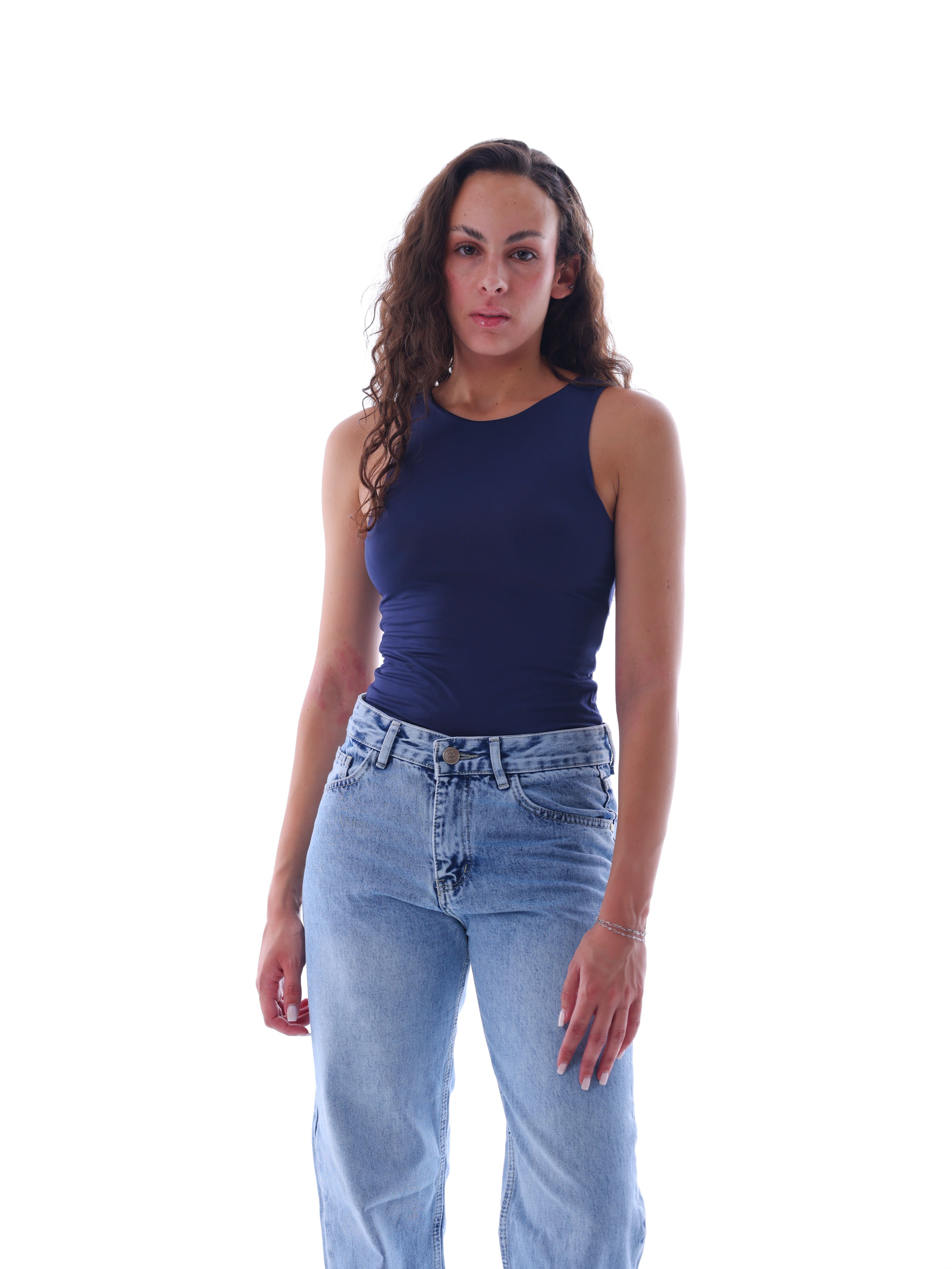 Boat Neck Sleevless Bodysuit