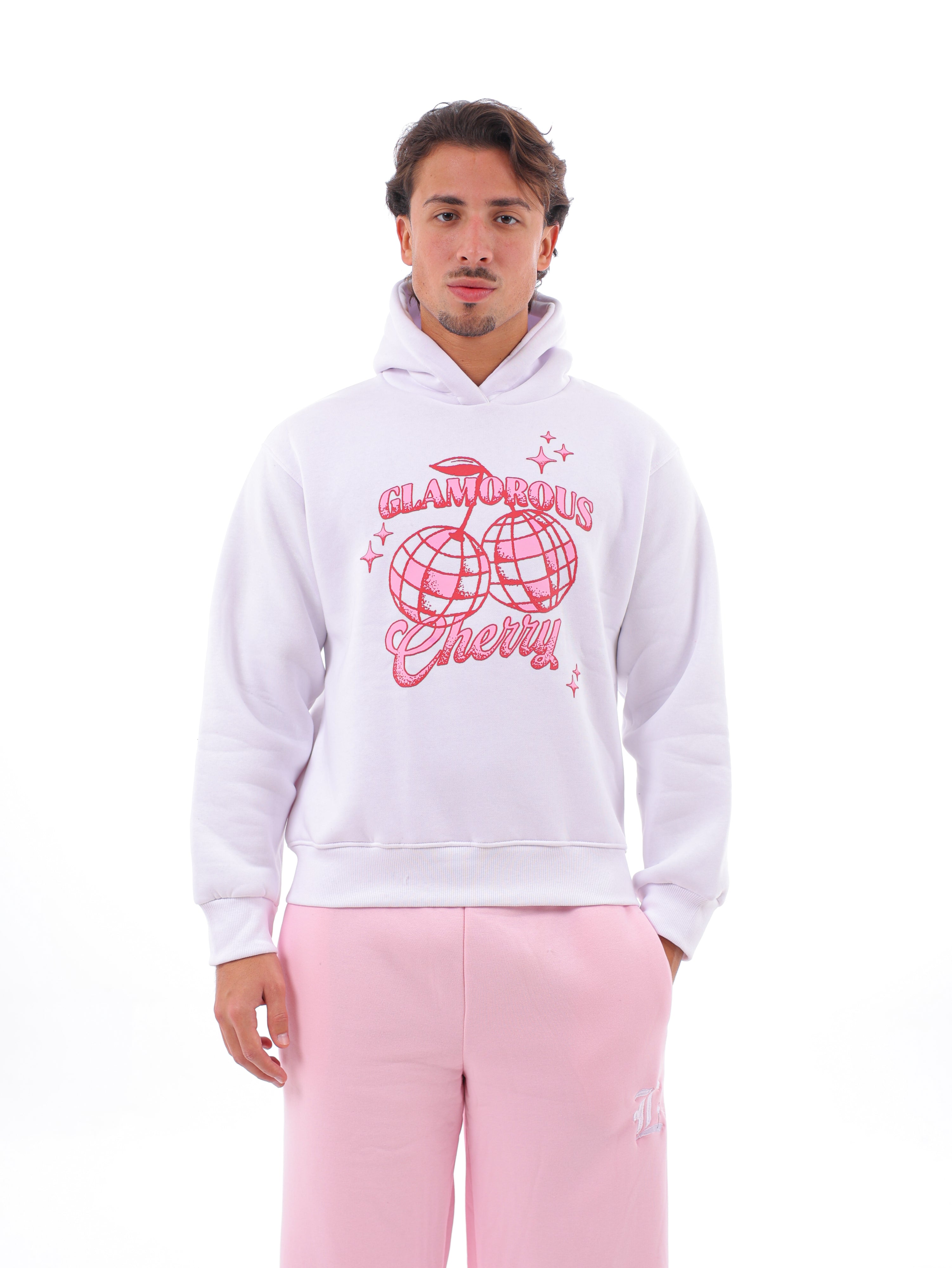 Glamorous Cherry Printed Oversized Hoodie