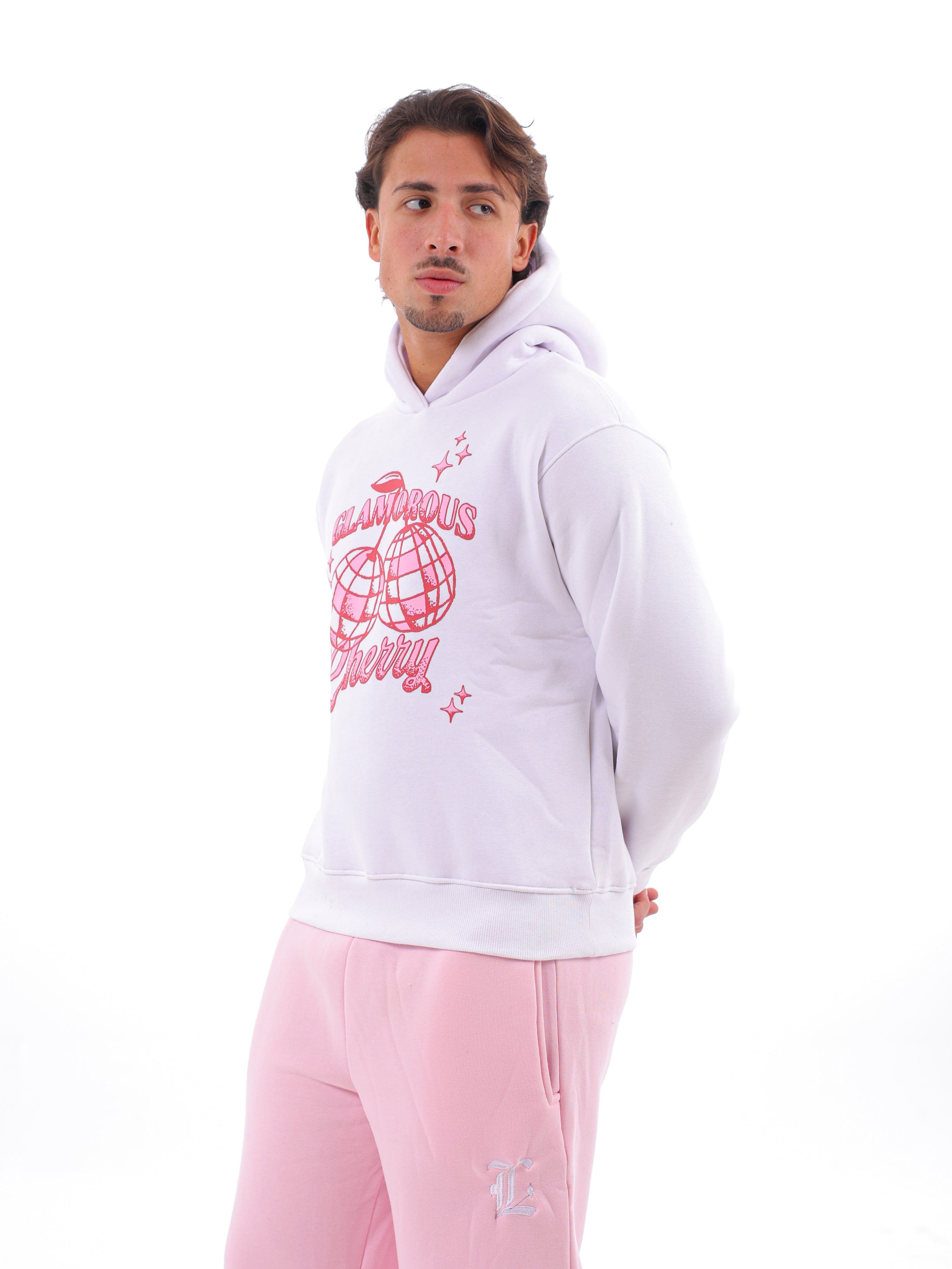 Glamorous Cherry Printed Oversized Hoodie