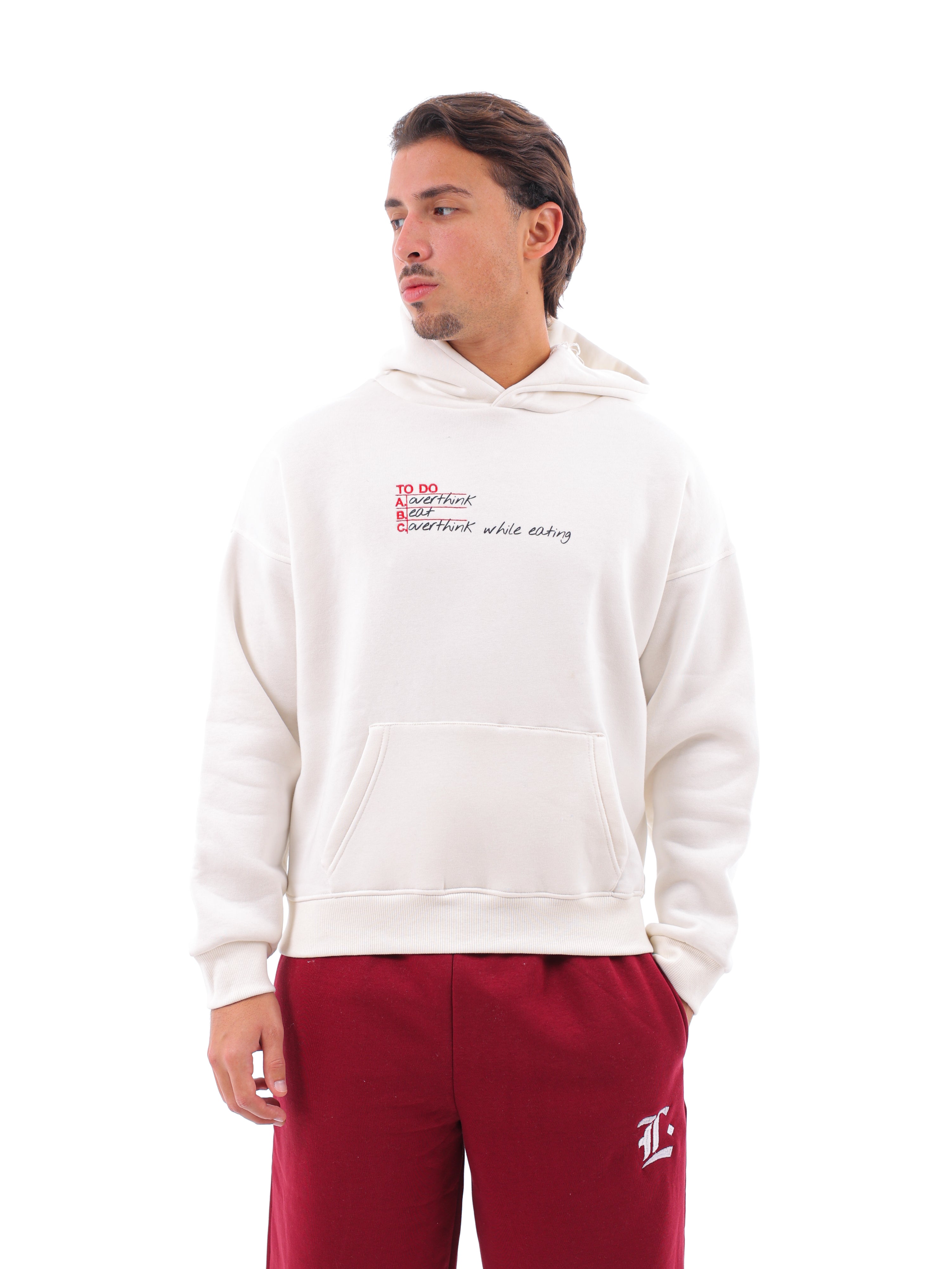 To Do List Boxy Printed Hoodie