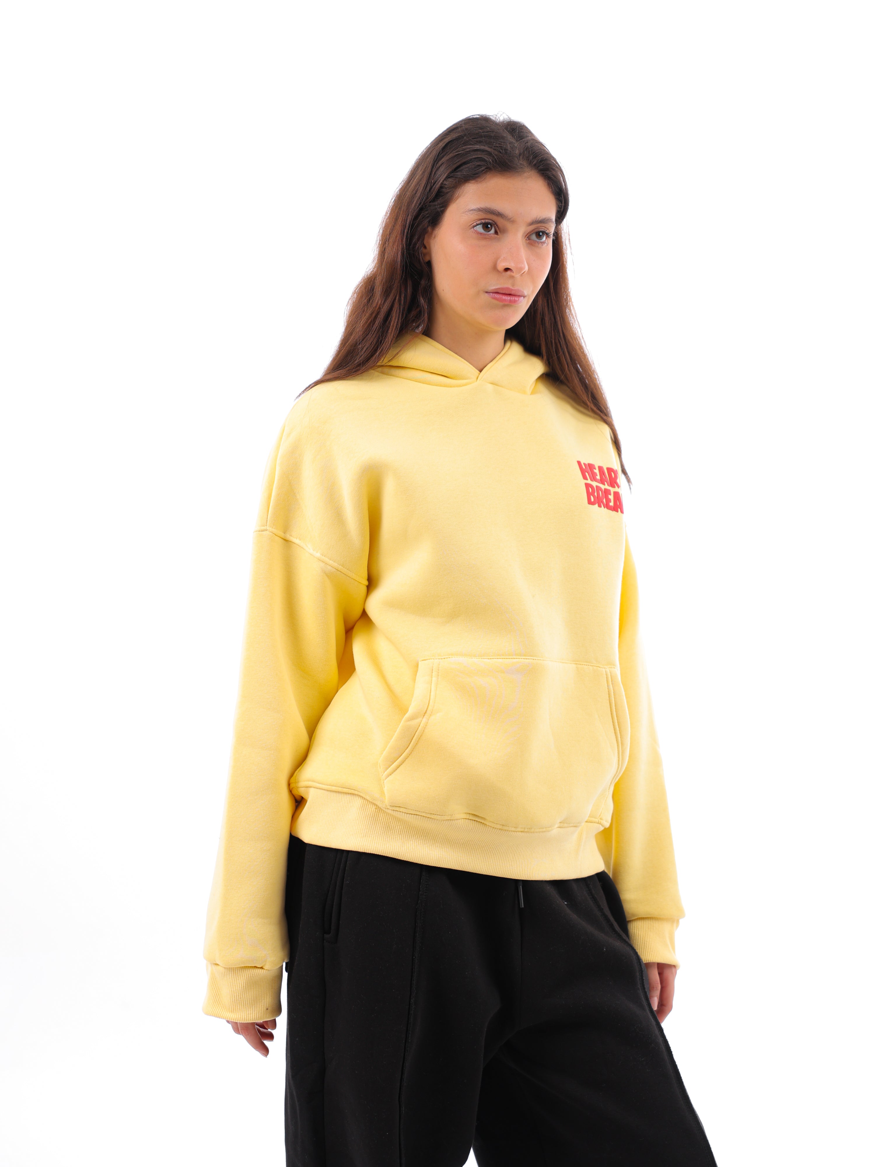 Heart Breaker Boxy Printed Hoodie