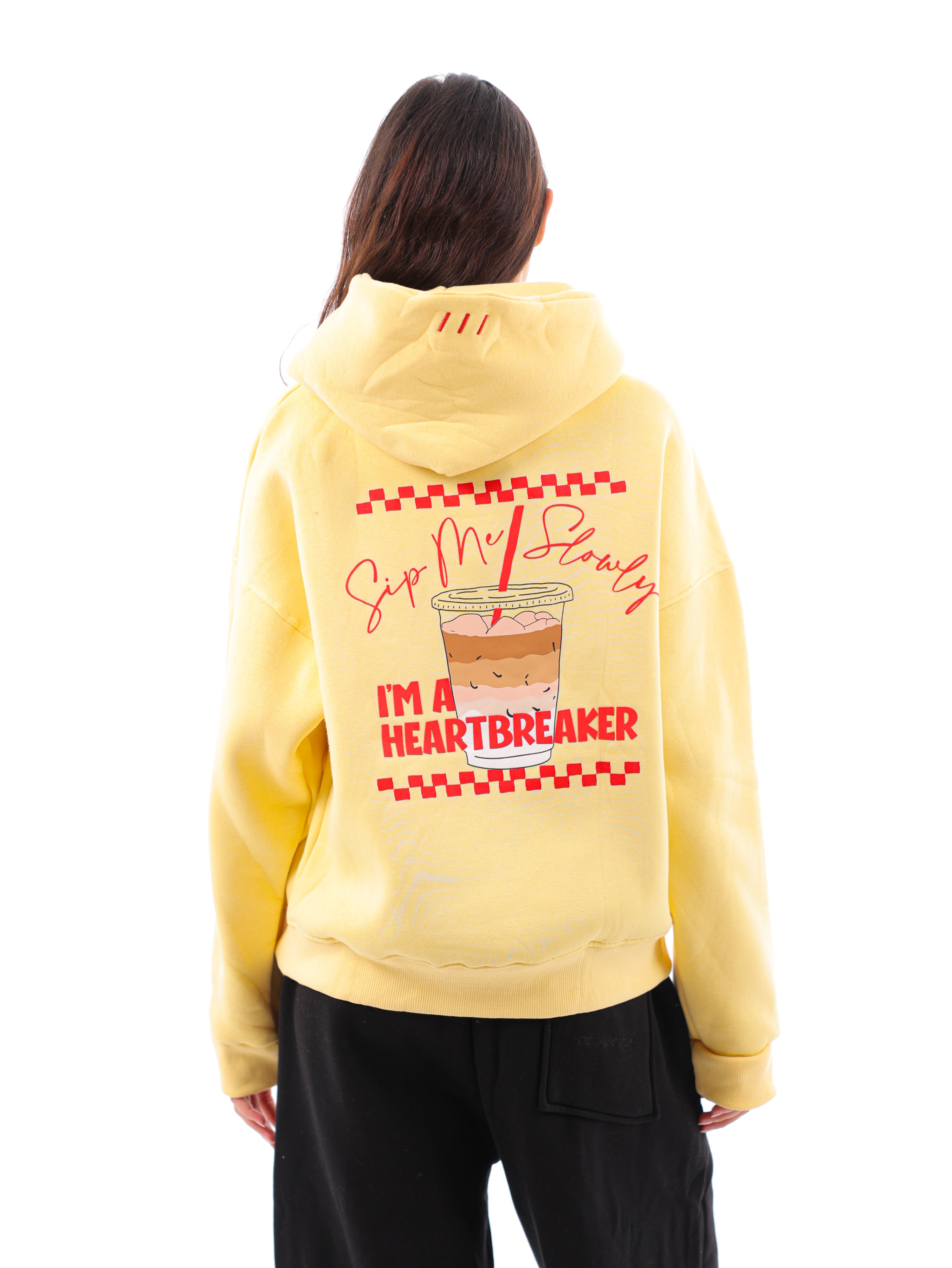 Heart Breaker Boxy Printed Hoodie