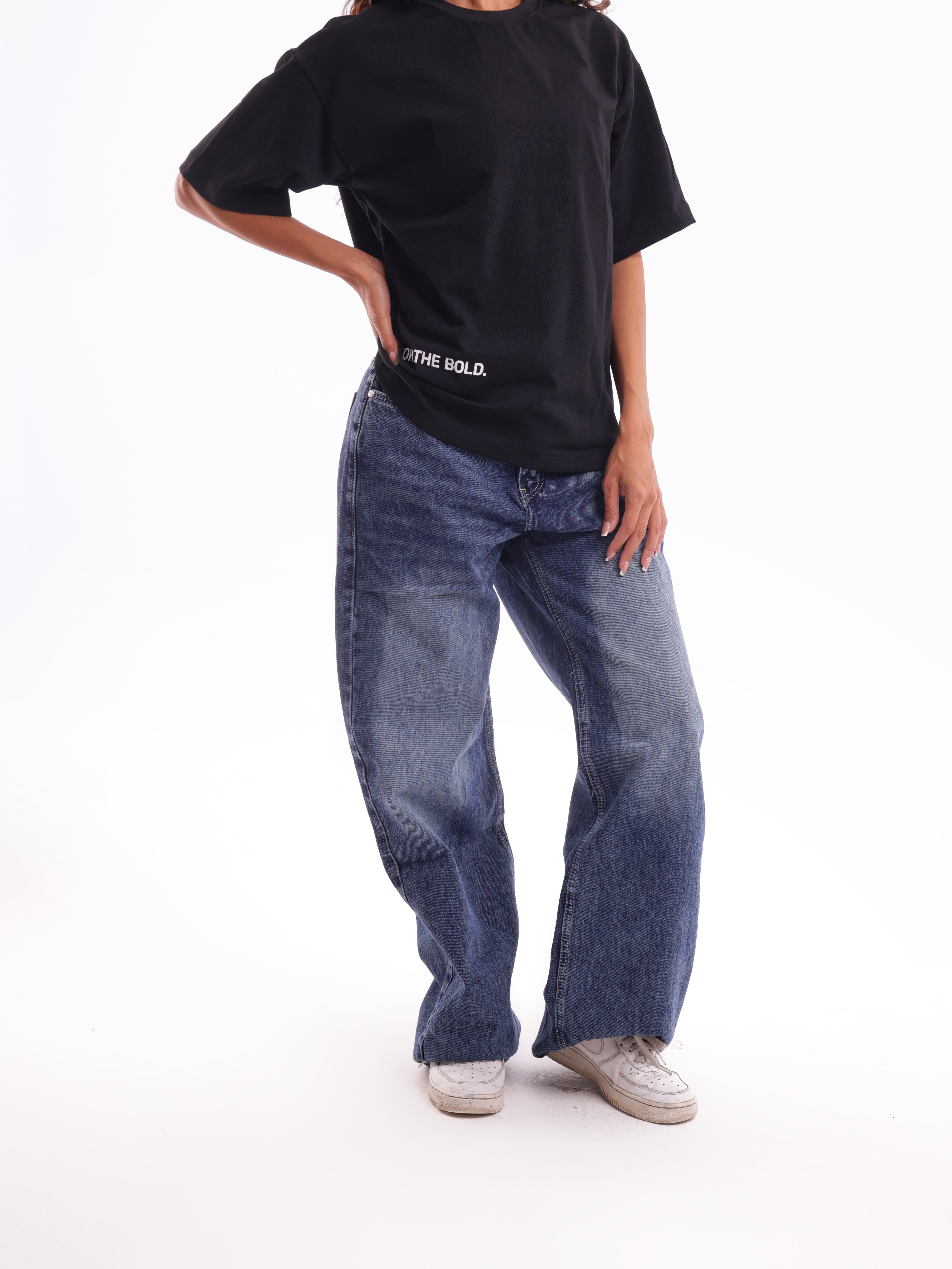 Mid-Rise Straight Leg Denim