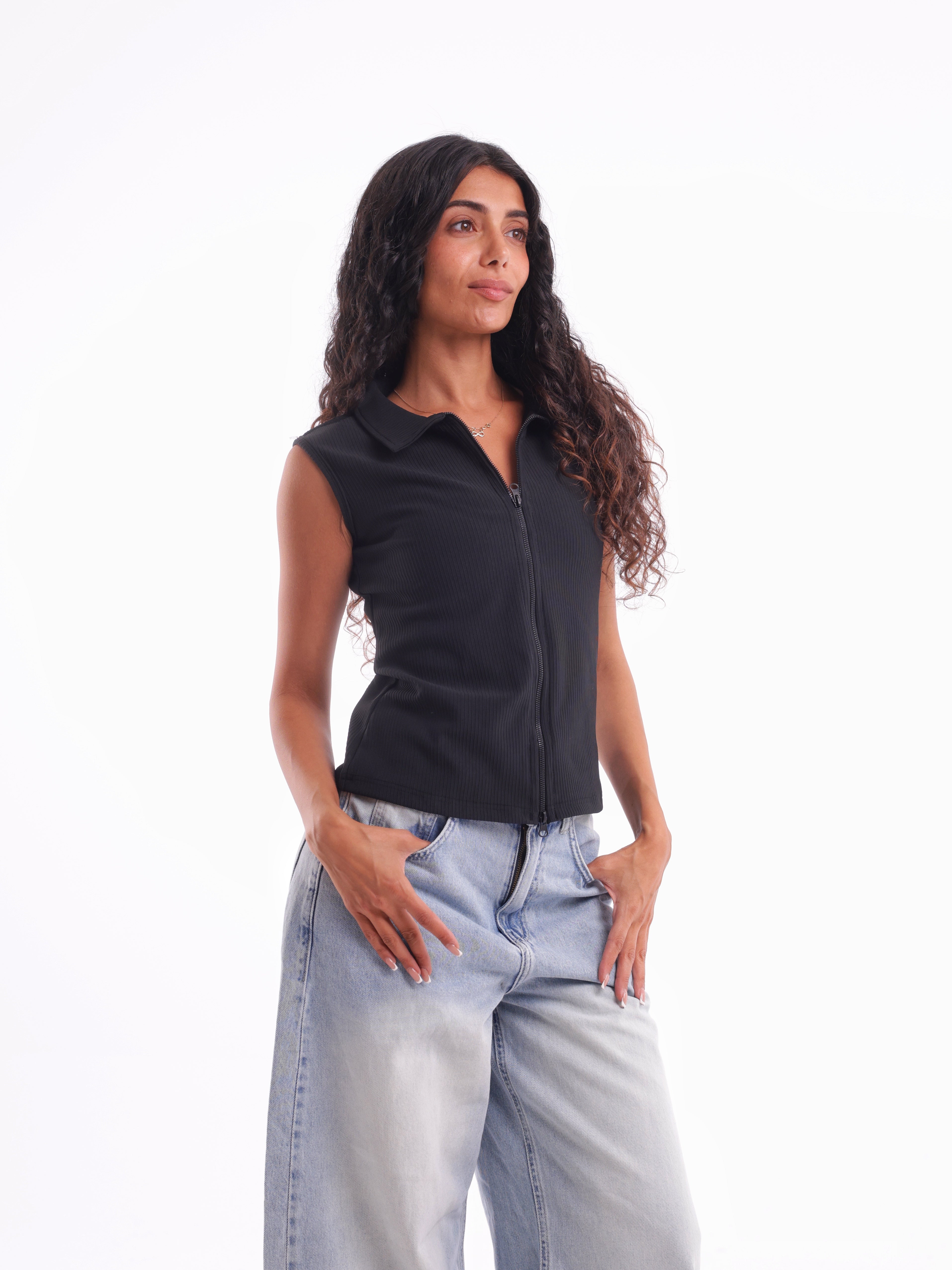 Double Zipper Top