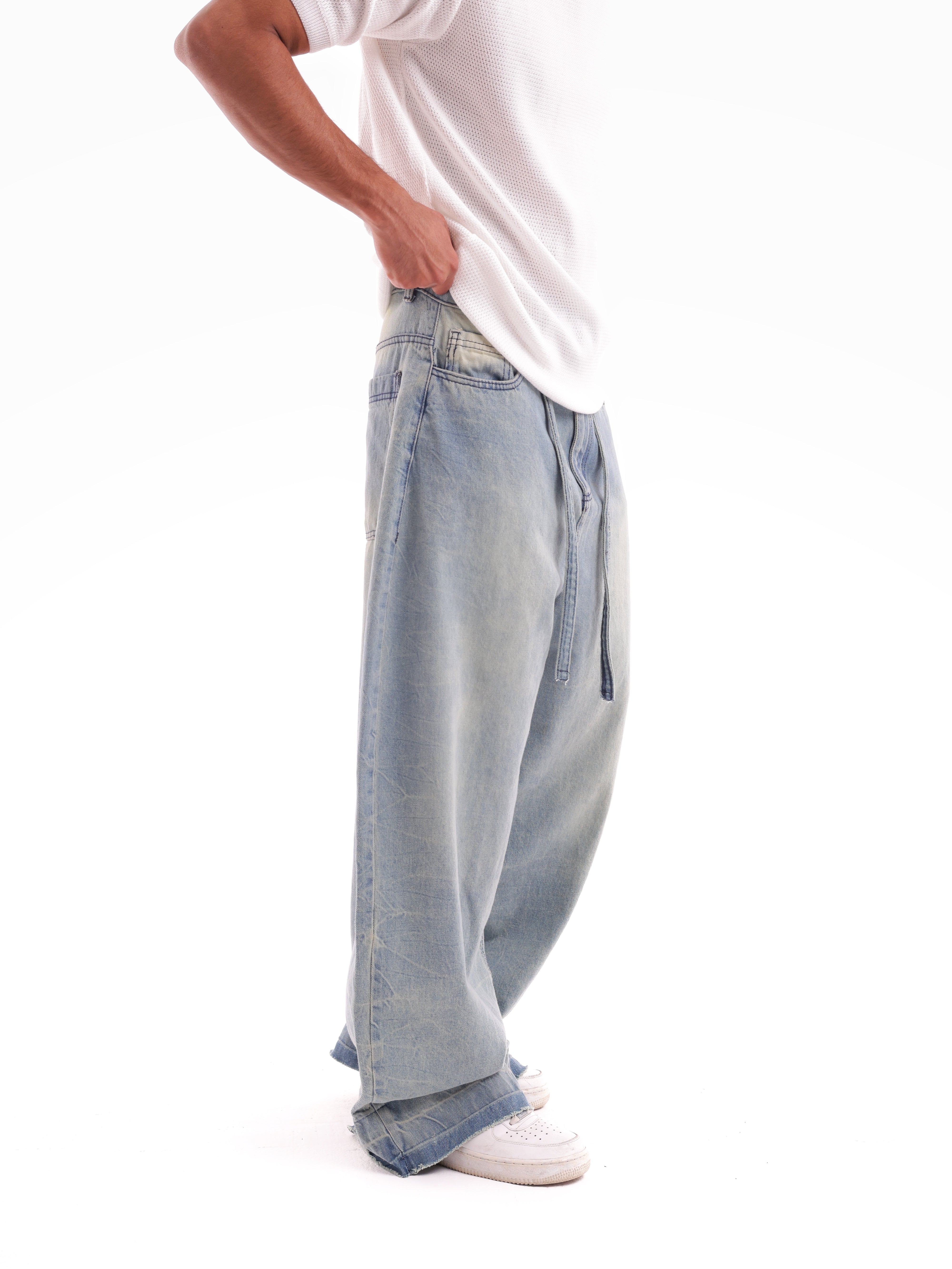 Zip-Tie Super Baggy Denim
