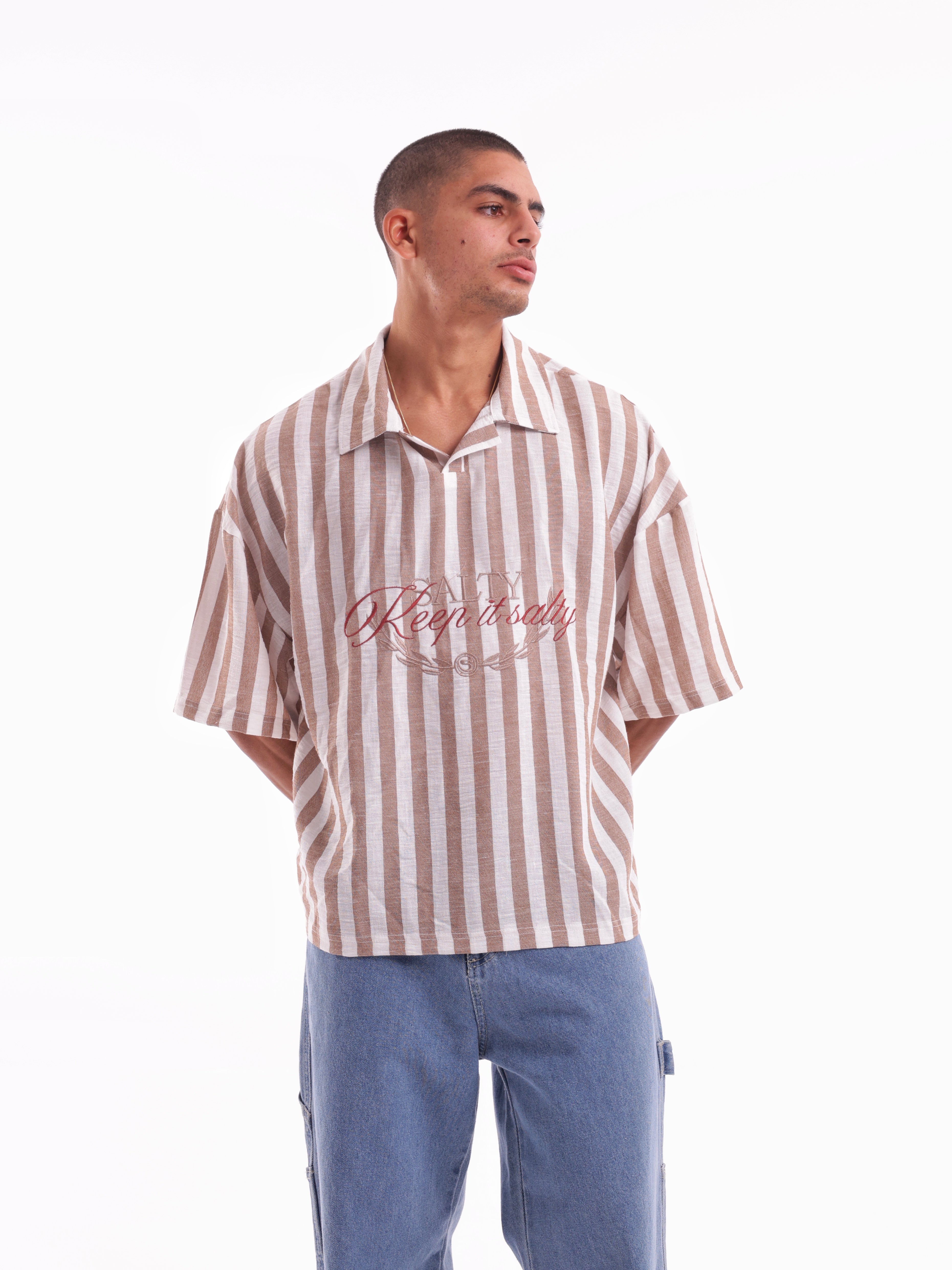 Keep It Salty Linen Polo