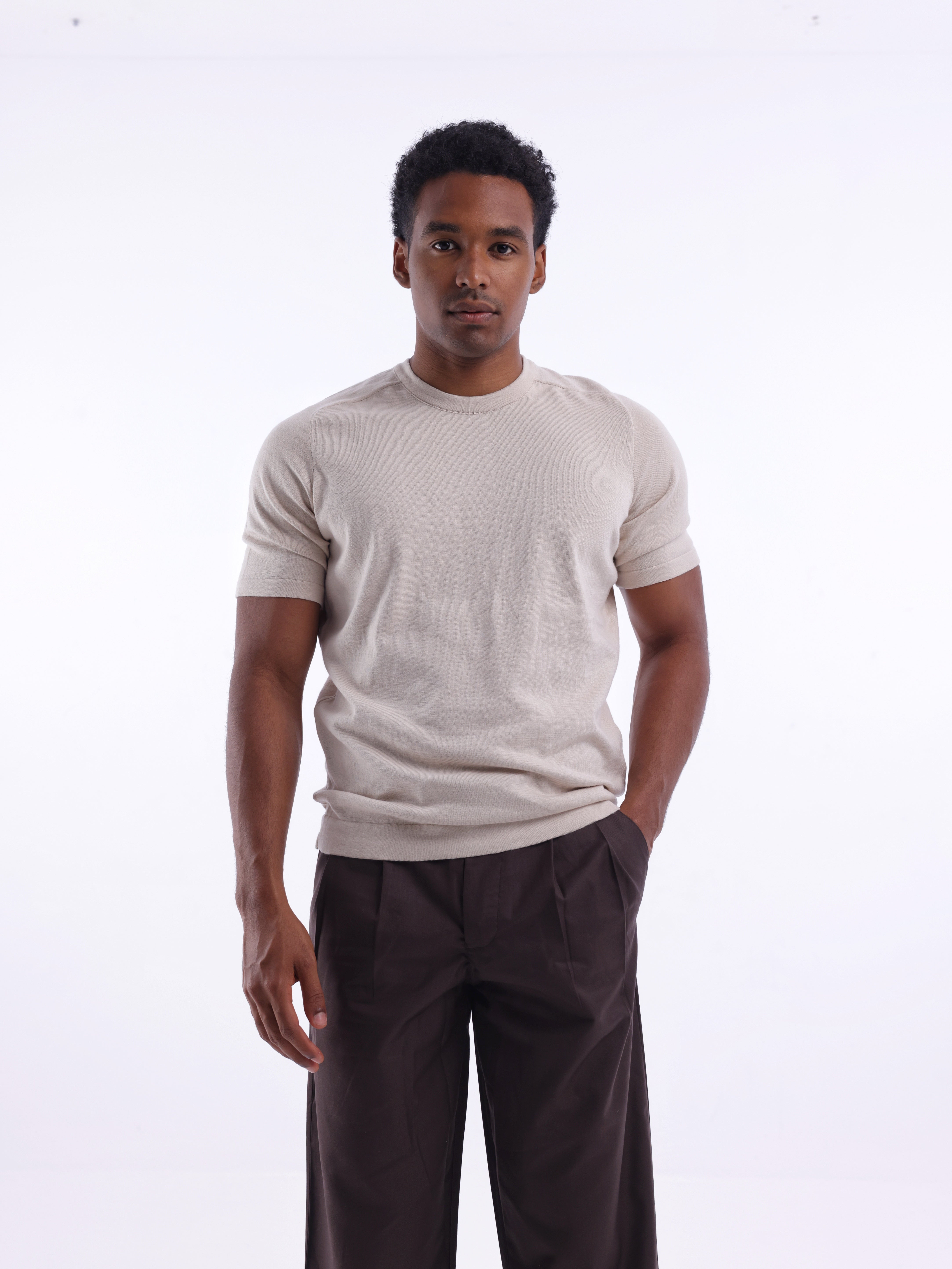 Basic Knit T-Shirt