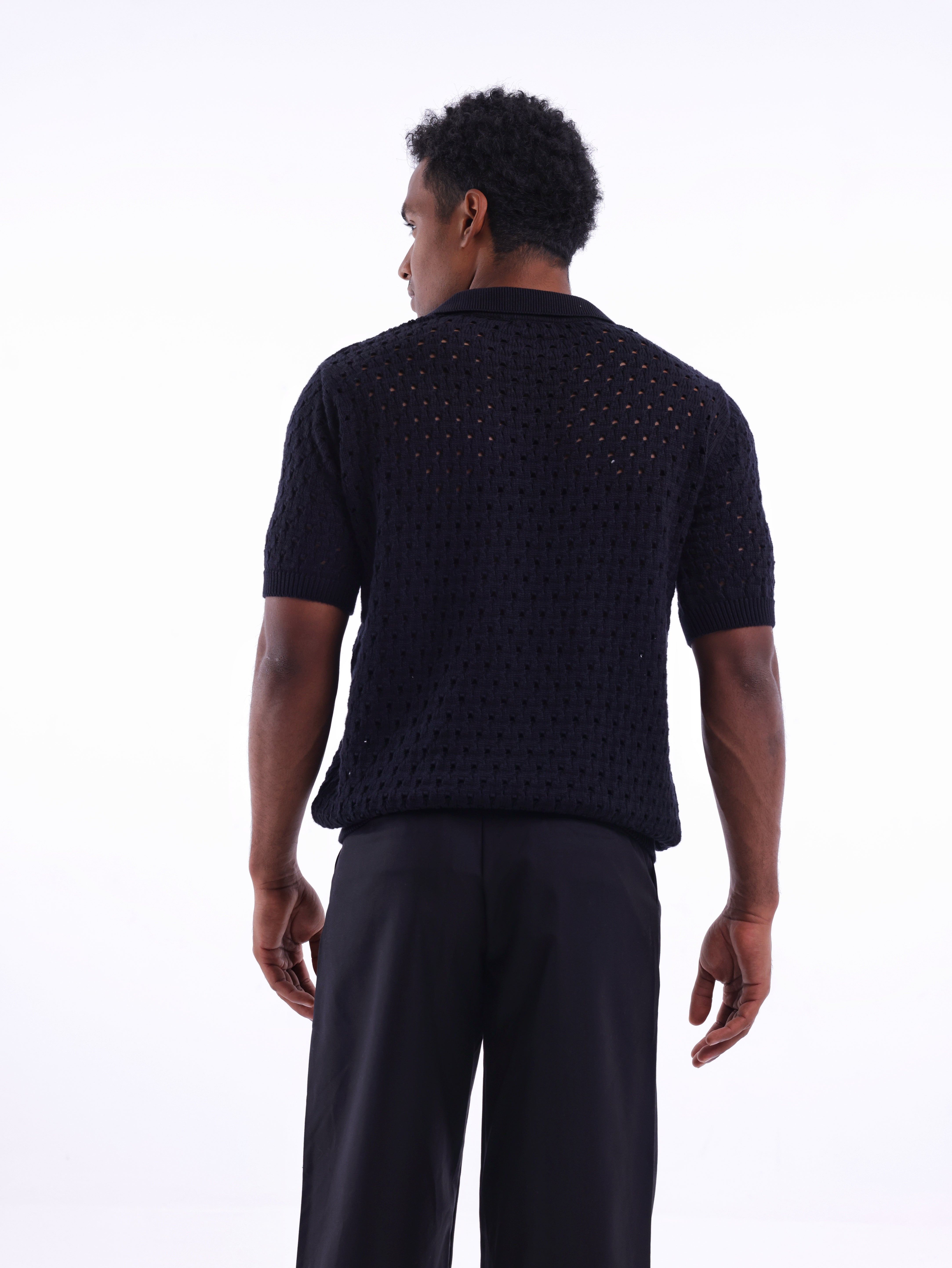 Mesh Knitted Polo