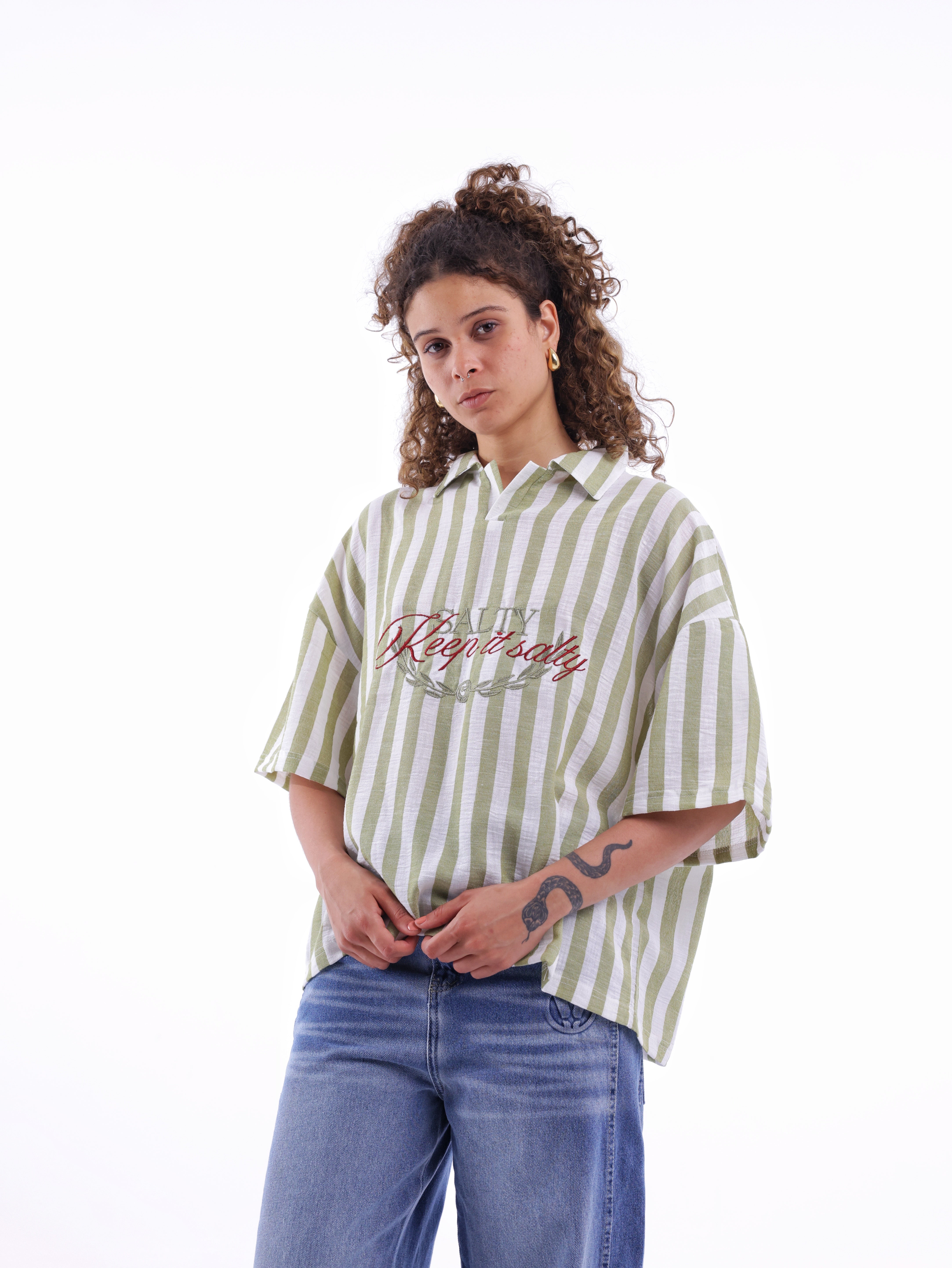 Keep It Salty Linen Polo