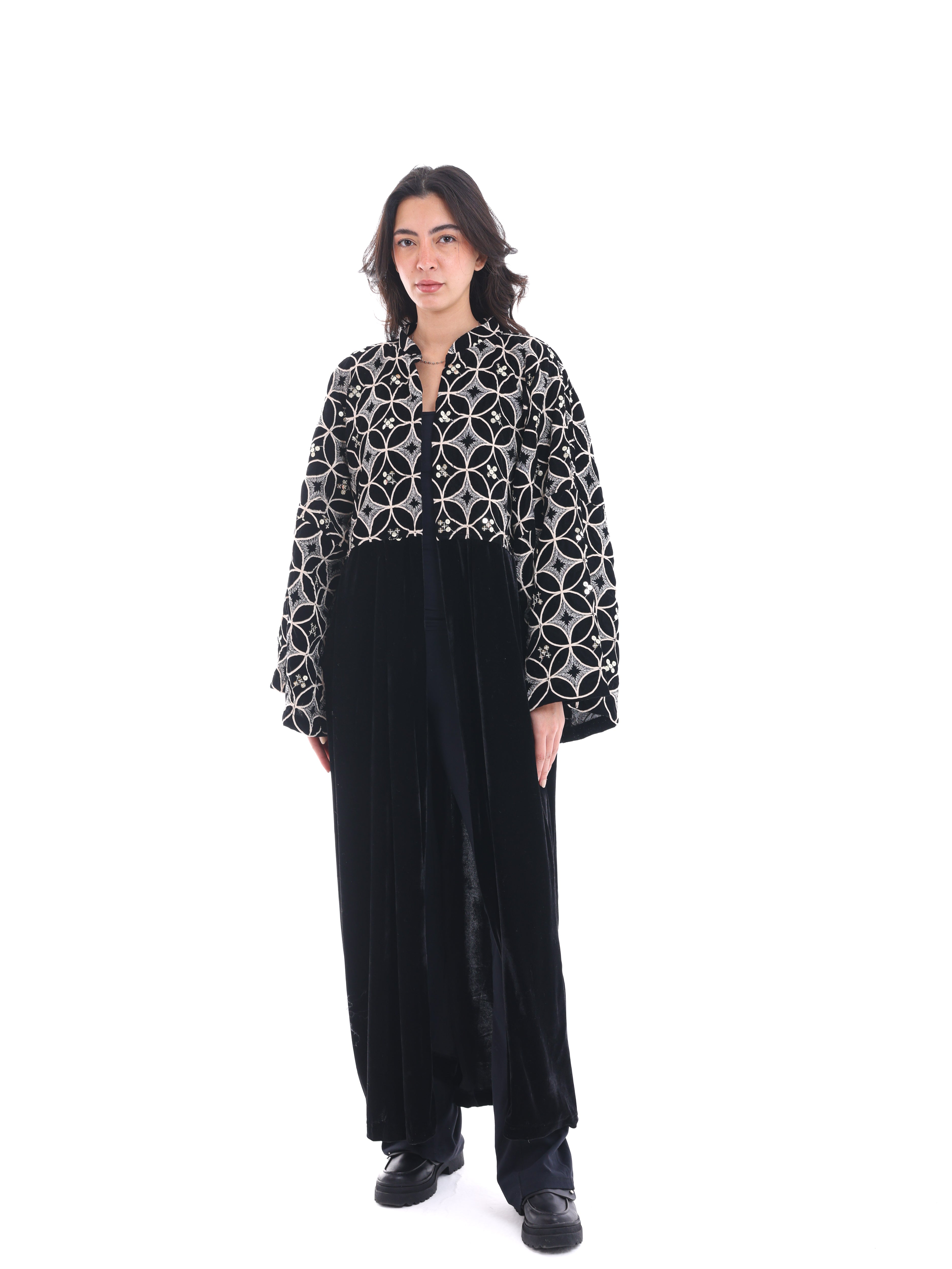 The Embellished Embroidered Velvet Kaftan