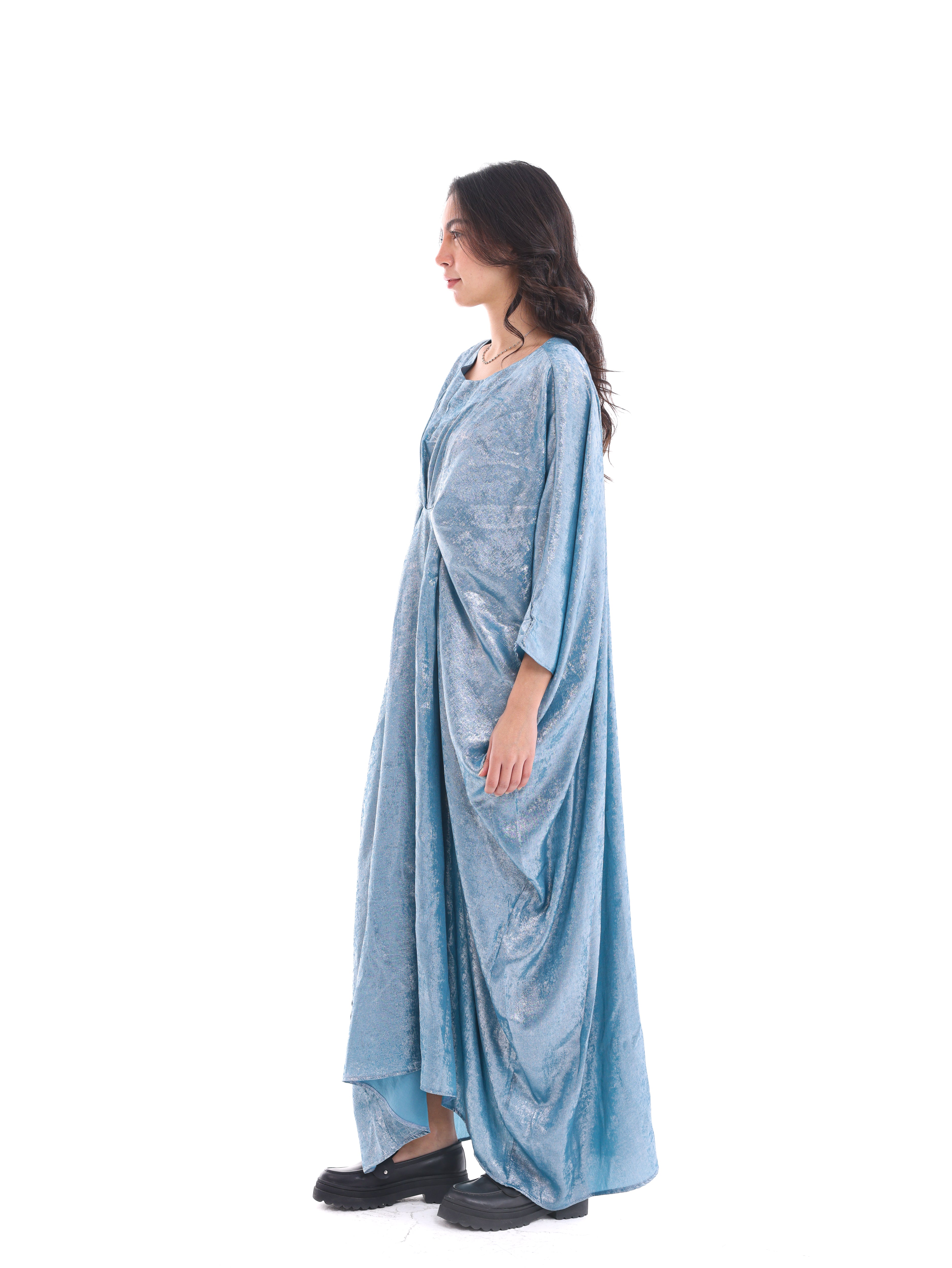Sky Shine Metallic Kaftan