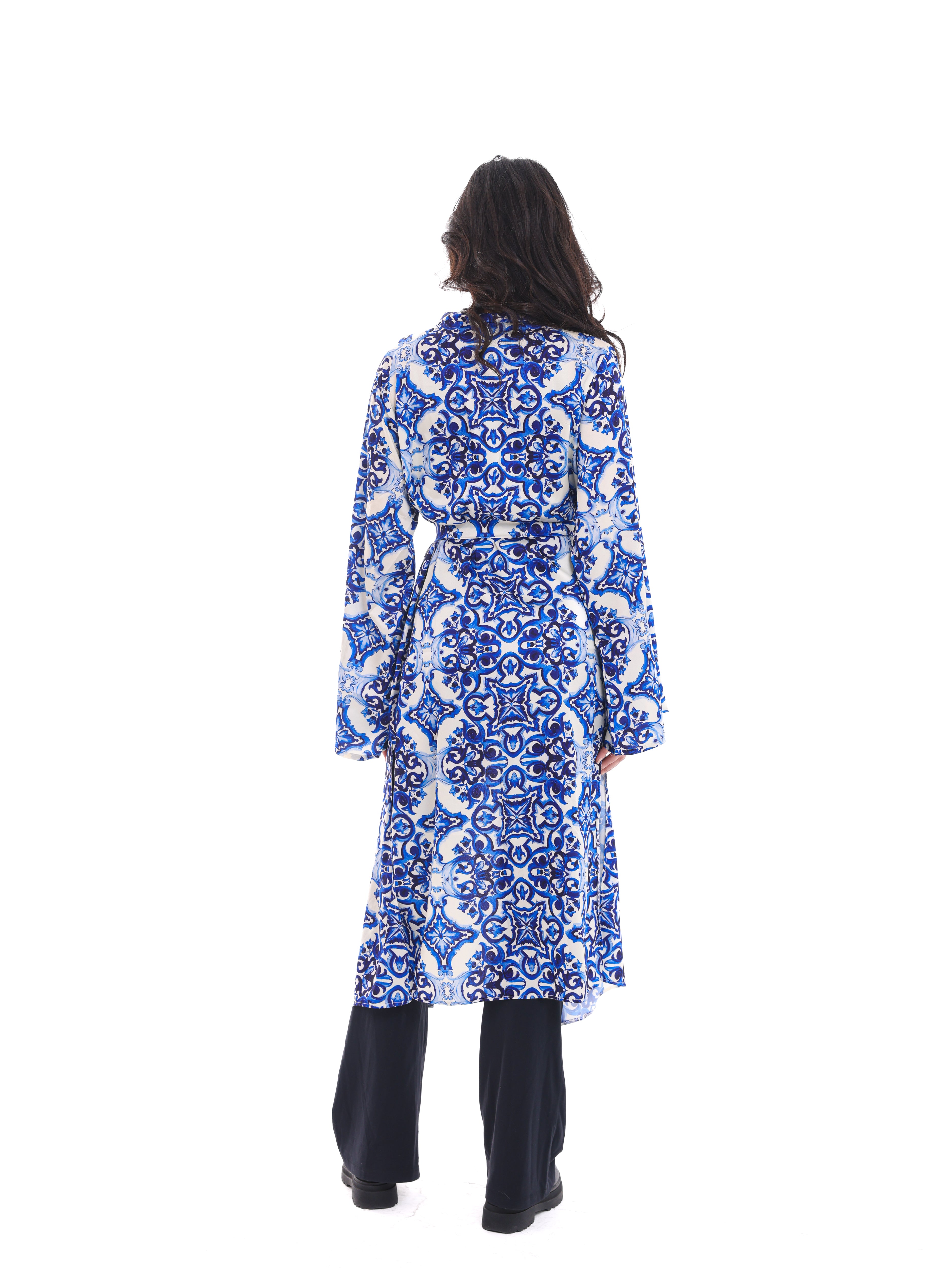 Azure Bloom Kaftan