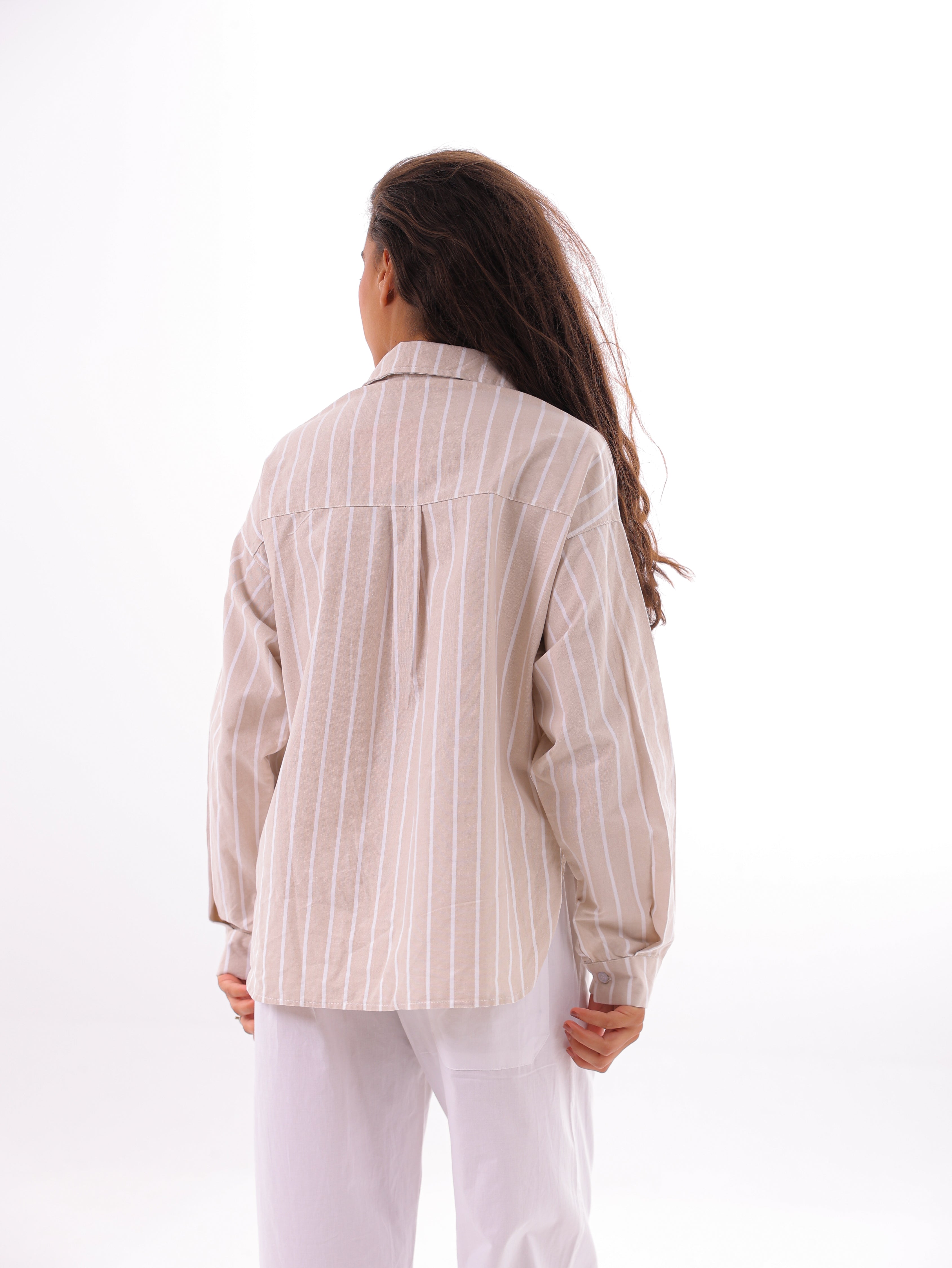 Striped Oxford Basic Blouse