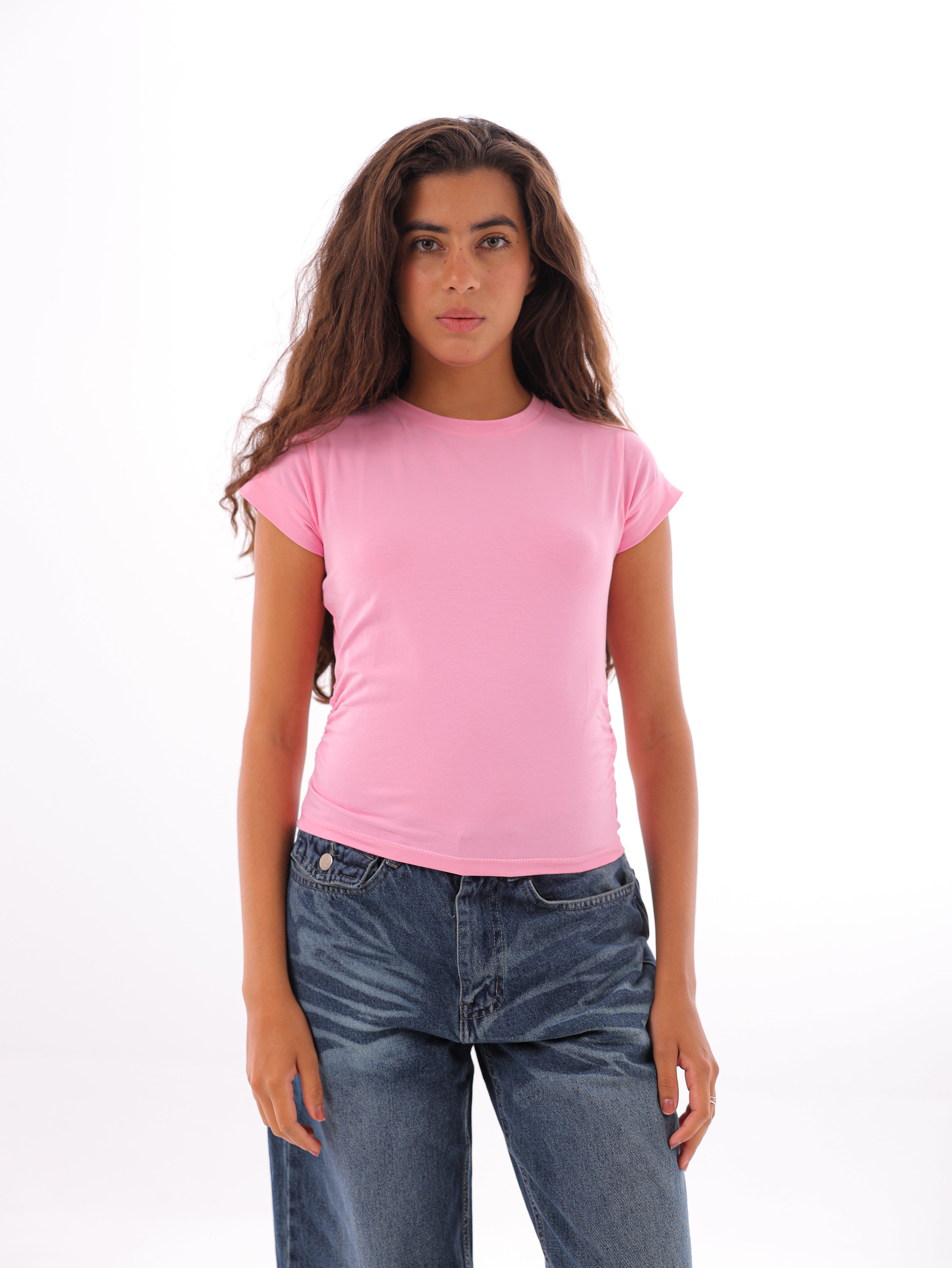 Drape Cropped T-Shirt