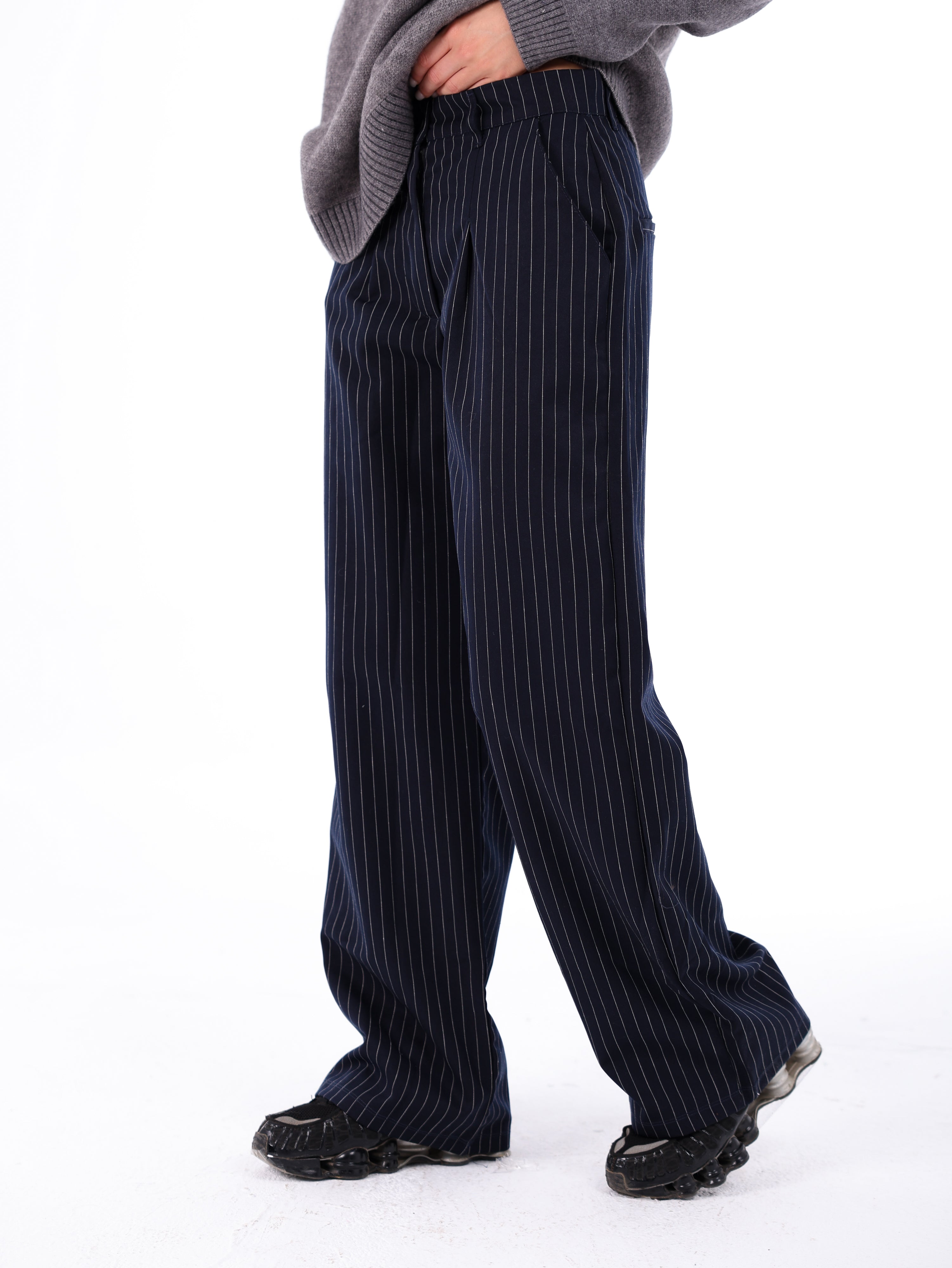 Pinstriped Pants