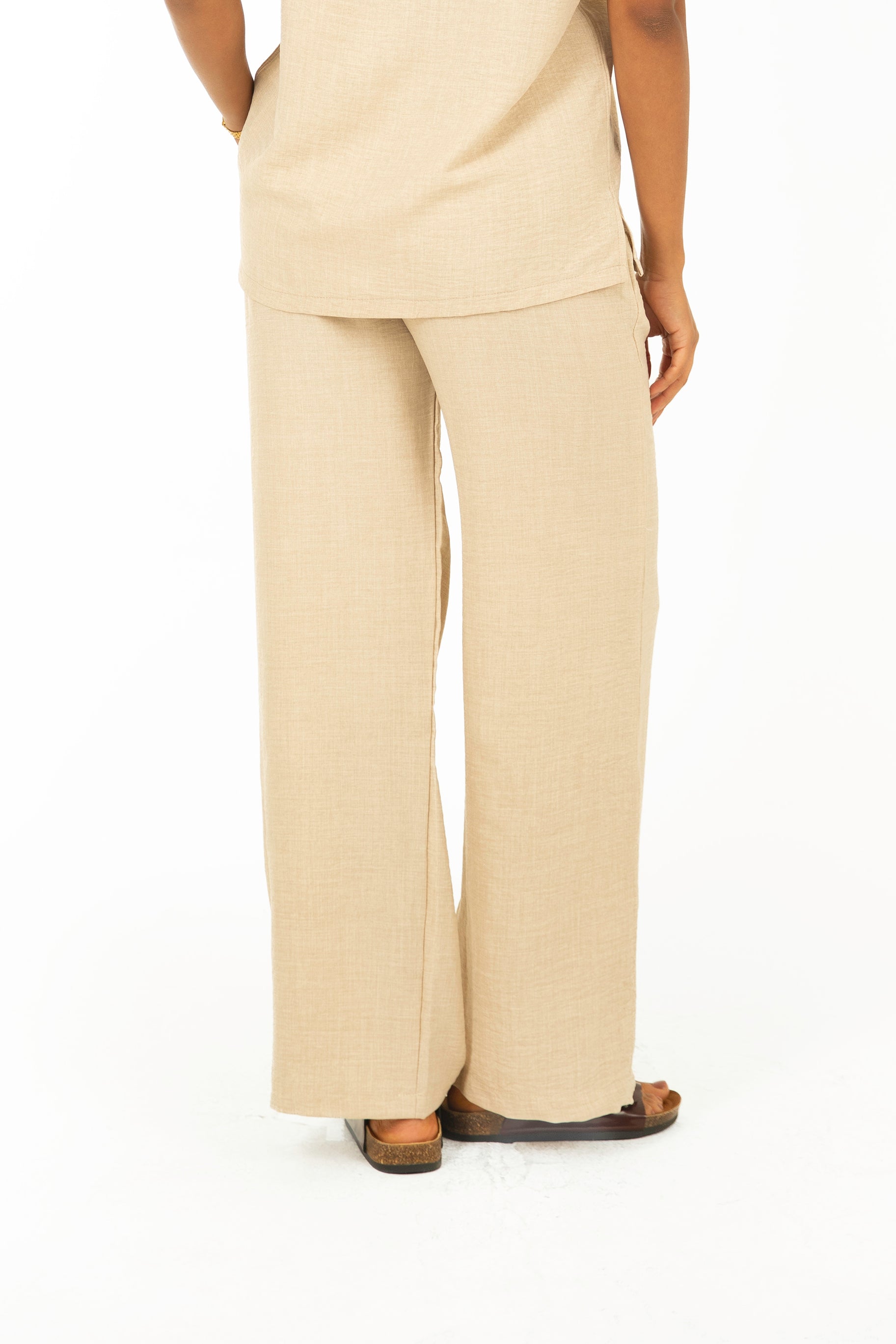 Linen Straight Trousers