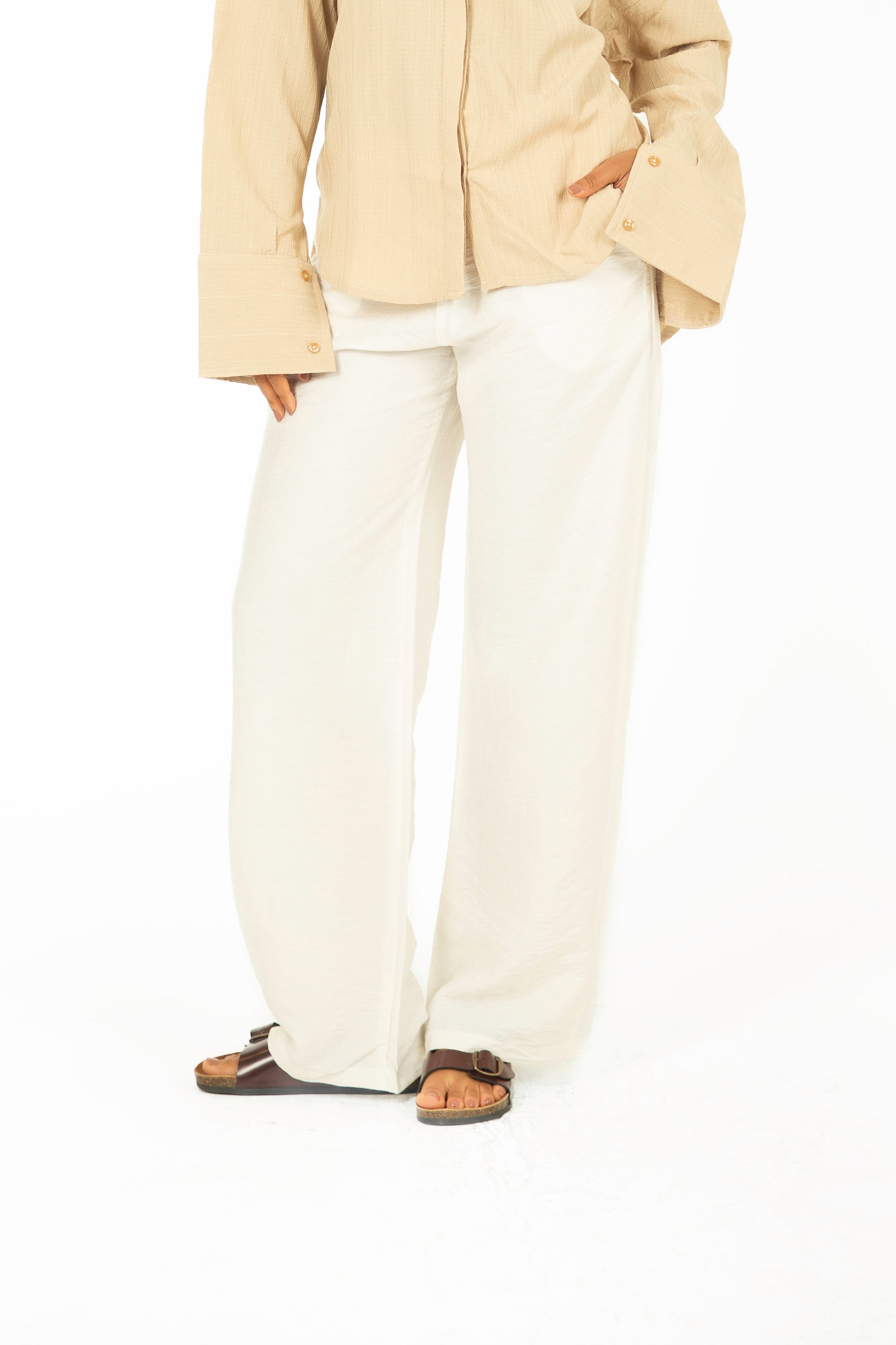 Linen Straight Trousers