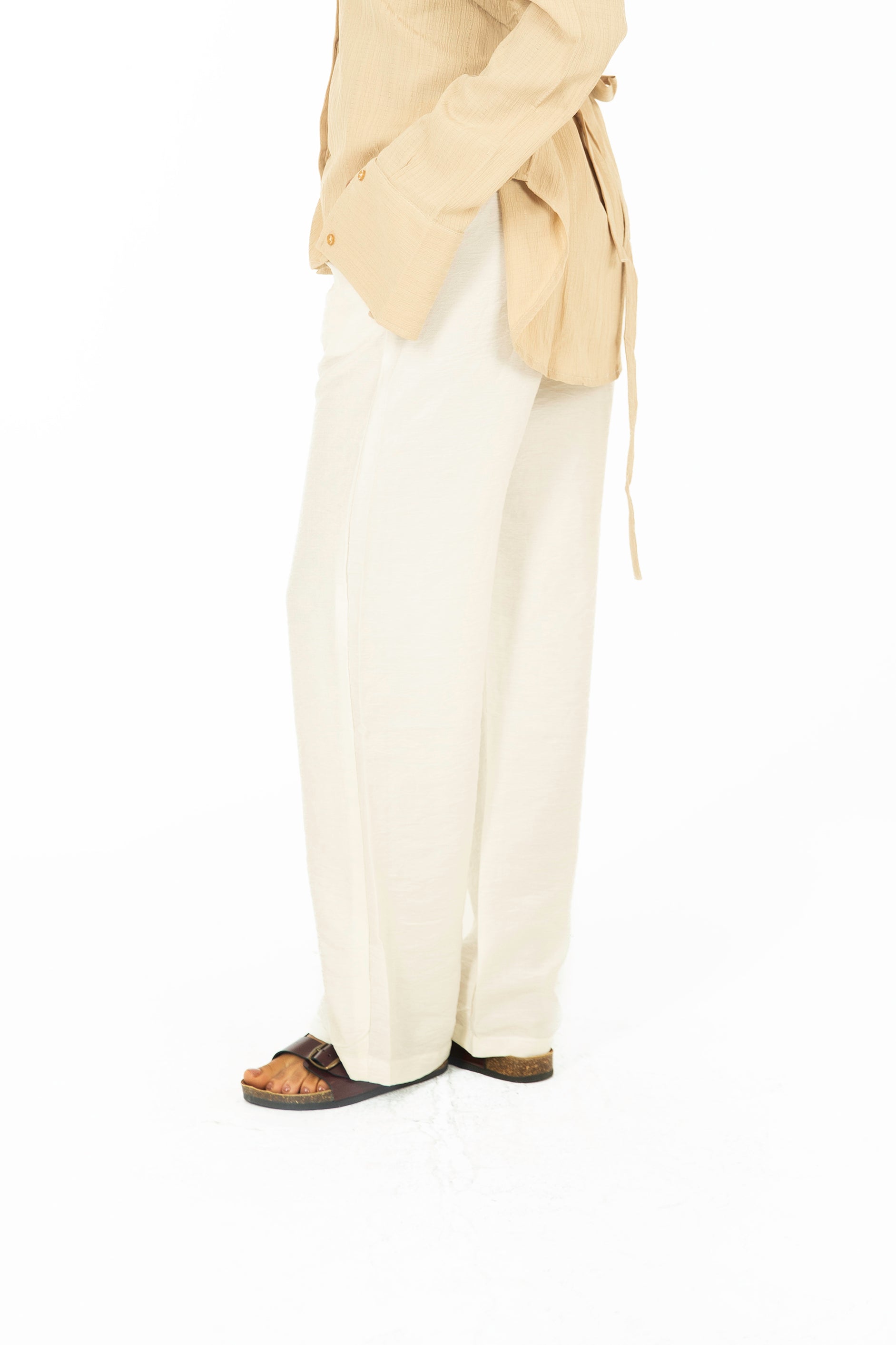 Linen Straight Trousers