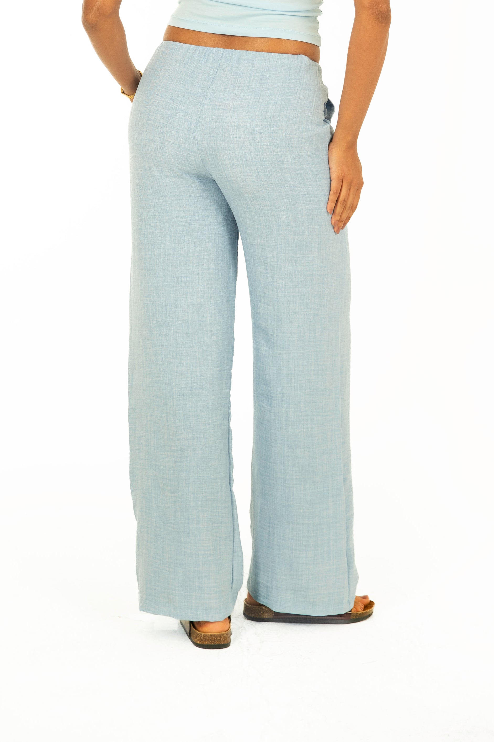 Linen Straight Trousers