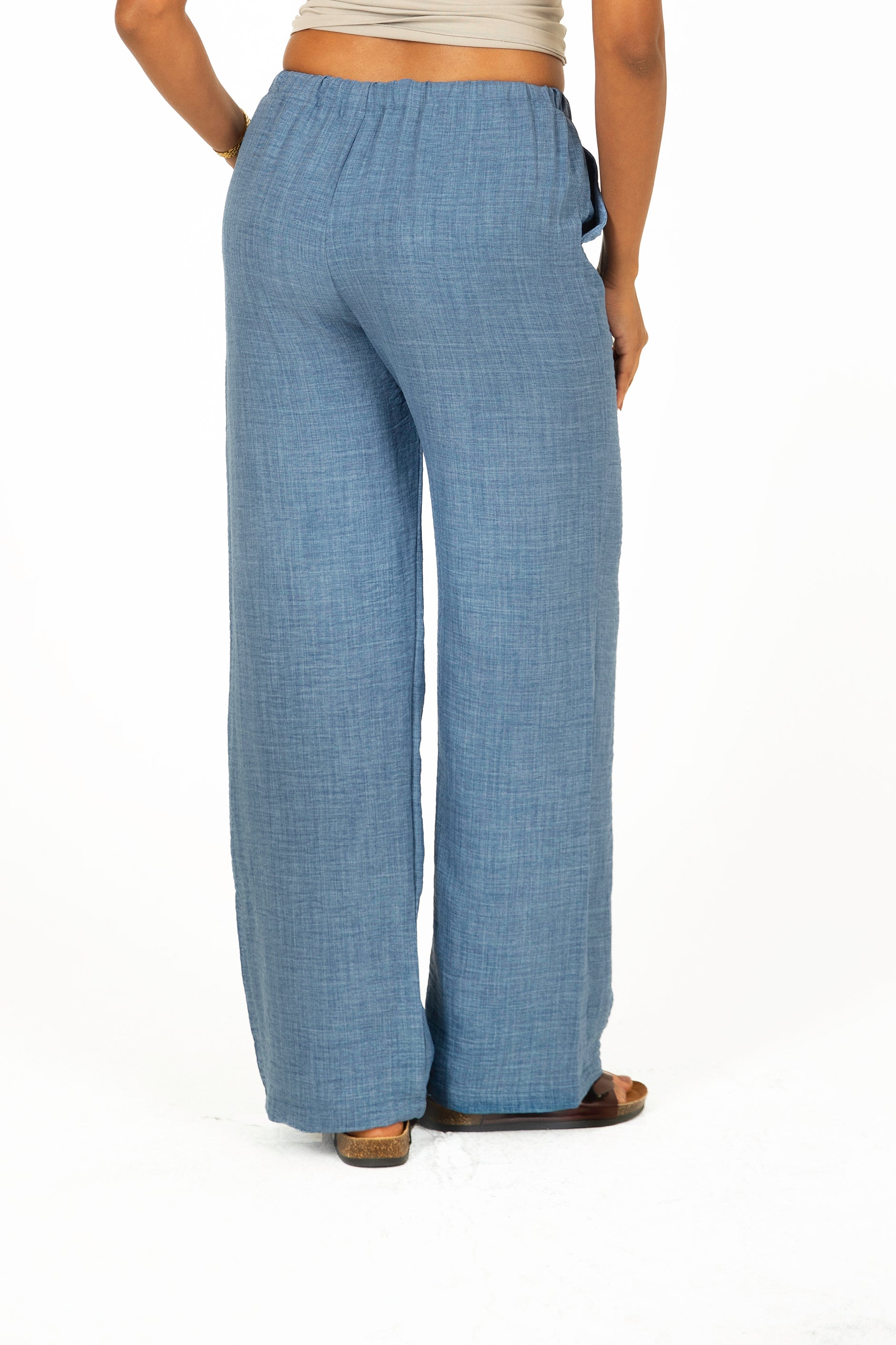 Linen Straight Trousers