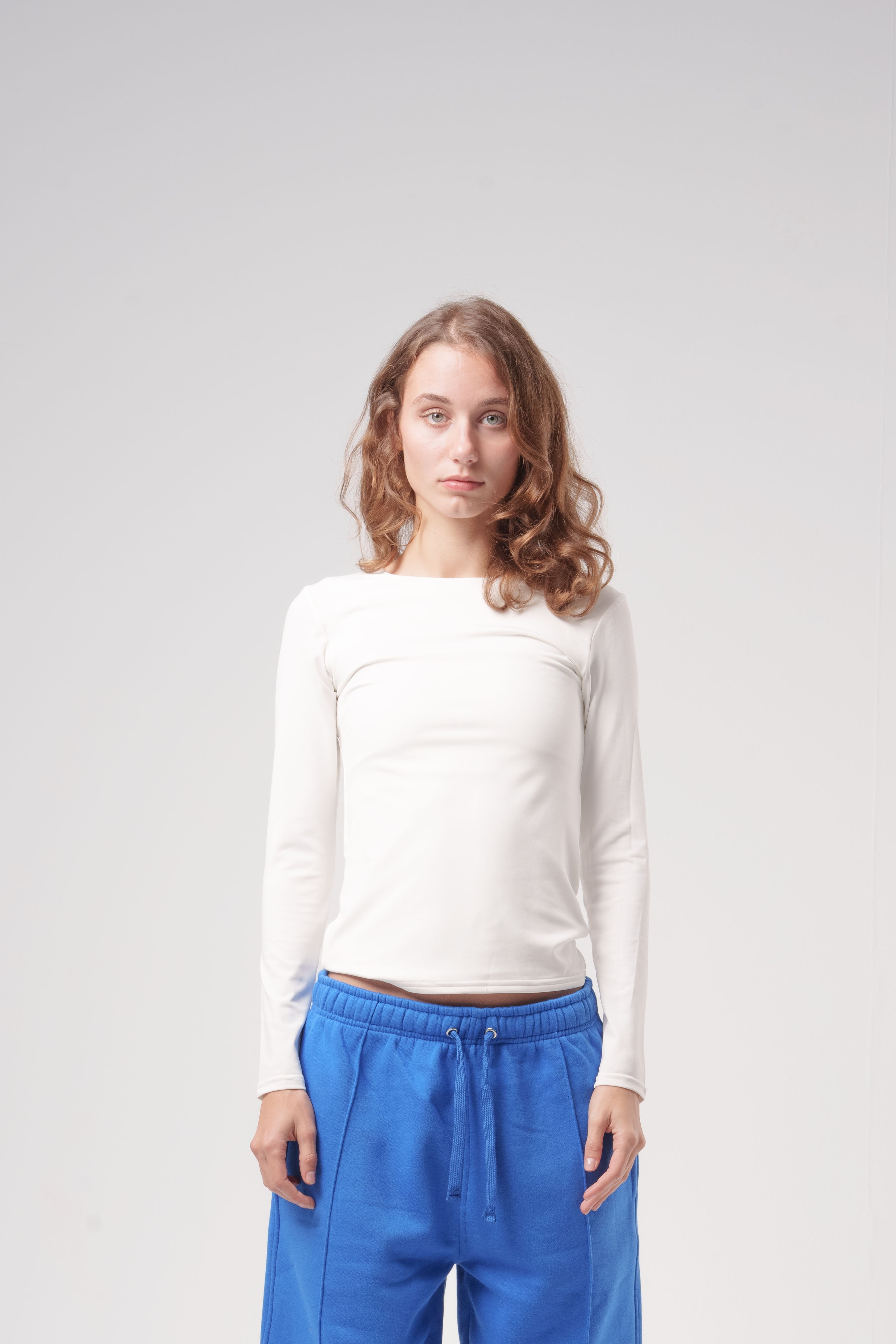 Long-Sleeve Round Top