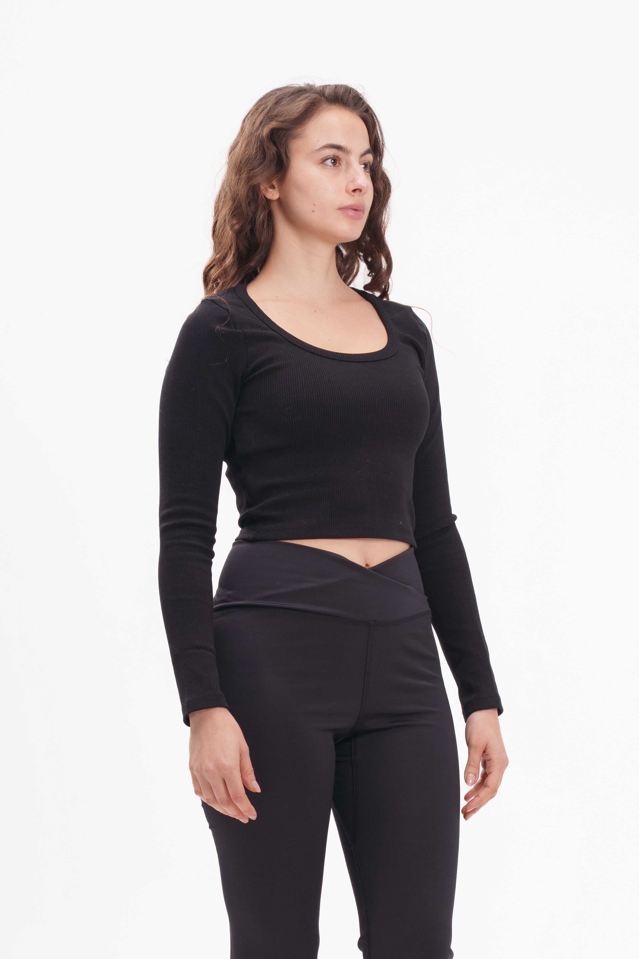 Round Rib Knitted Top