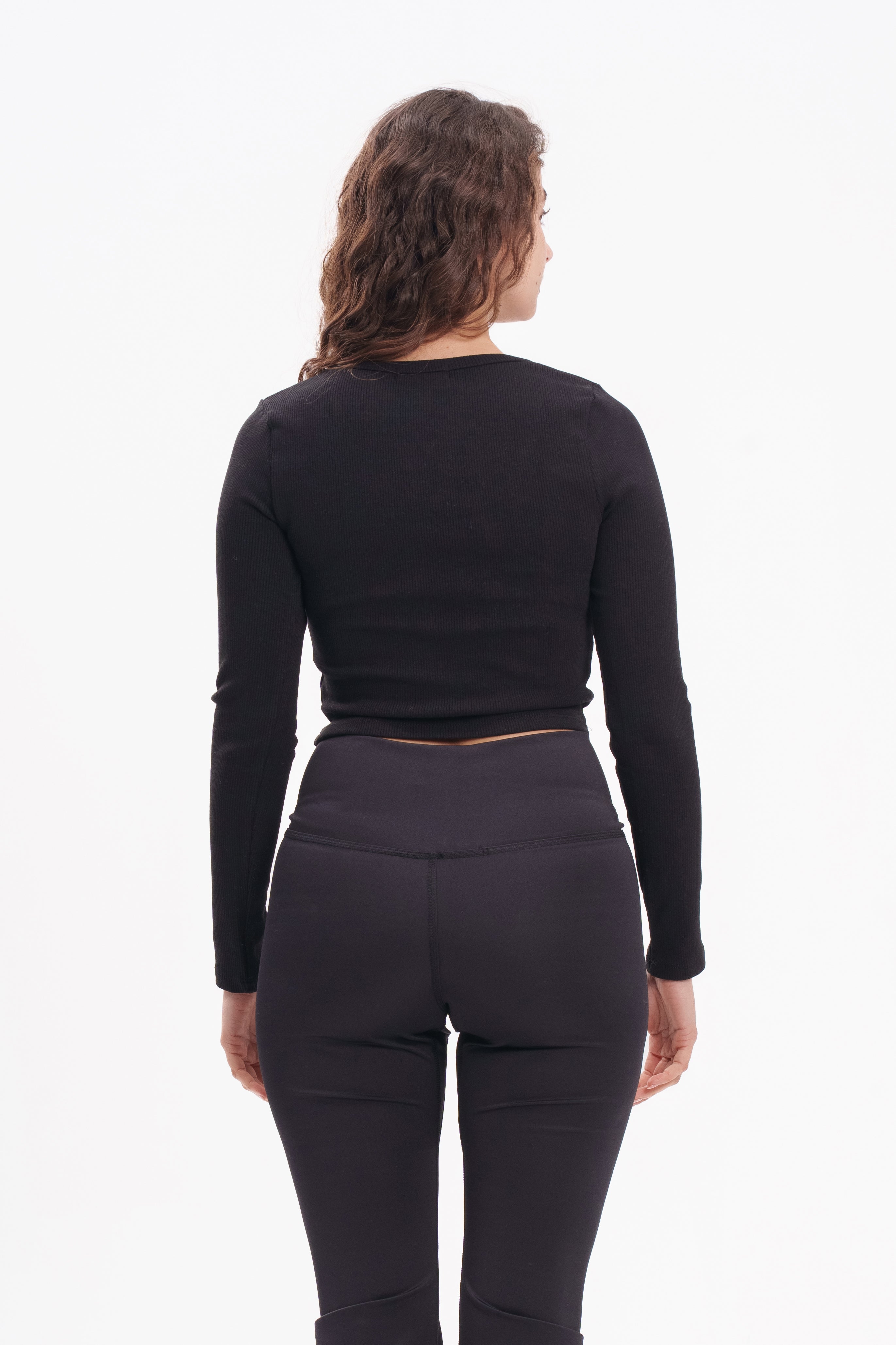 Round Rib Knitted Top