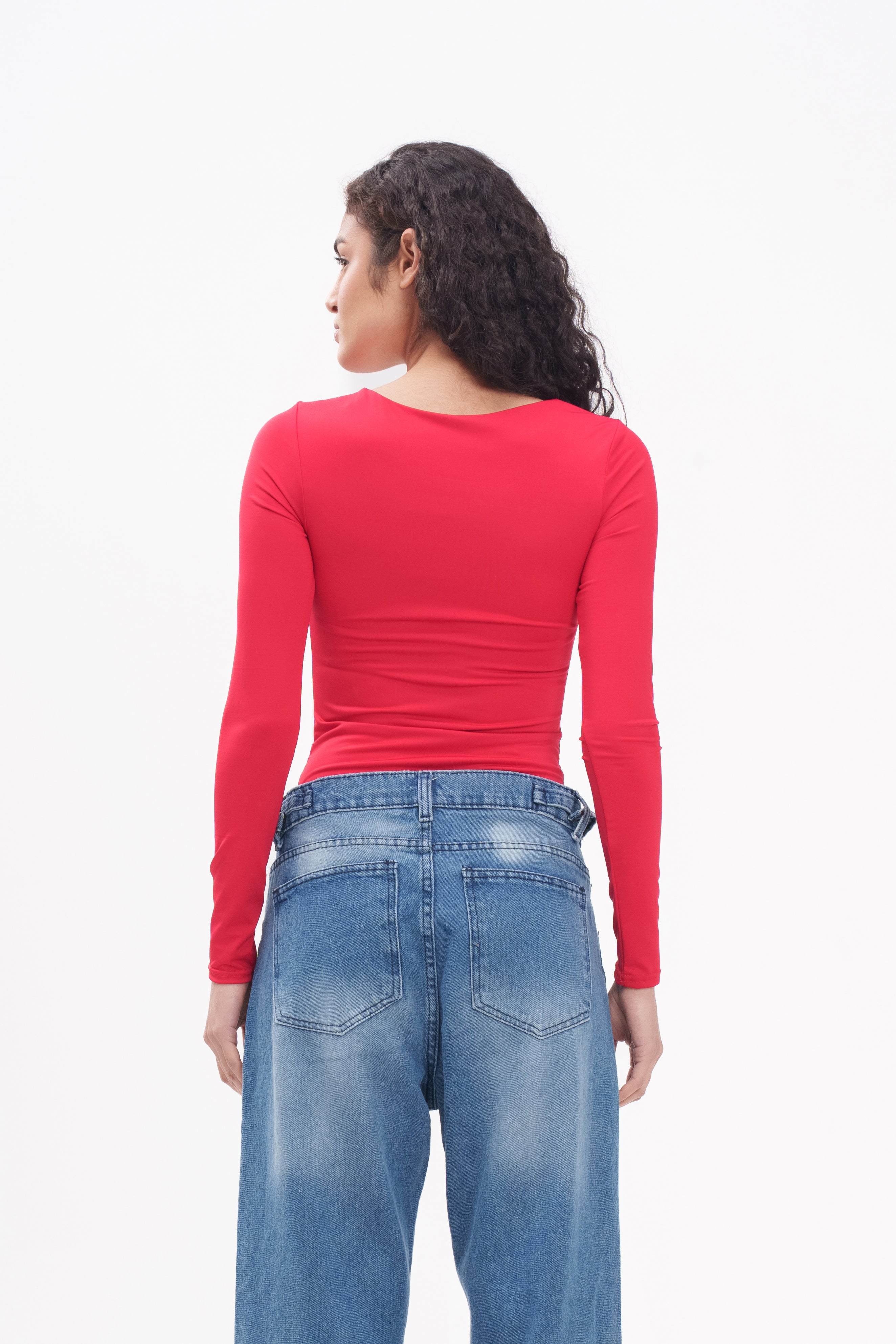 Long-Sleeve Square Bodysuit